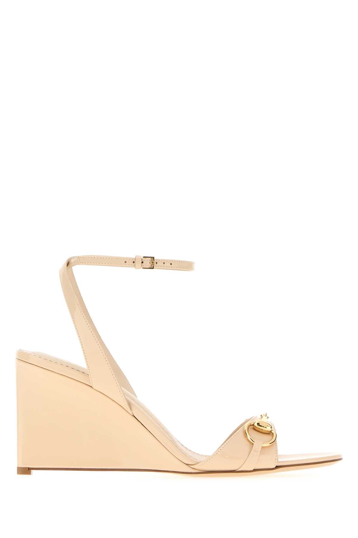 Gucci Women Ivory Leather Sandals GUCCI