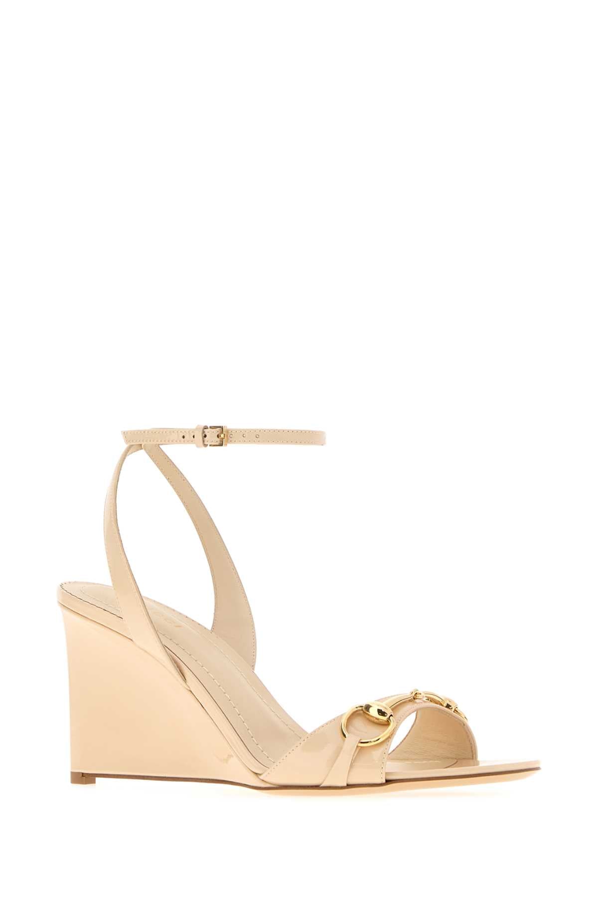 Gucci Women Ivory Leather Sandals GUCCI