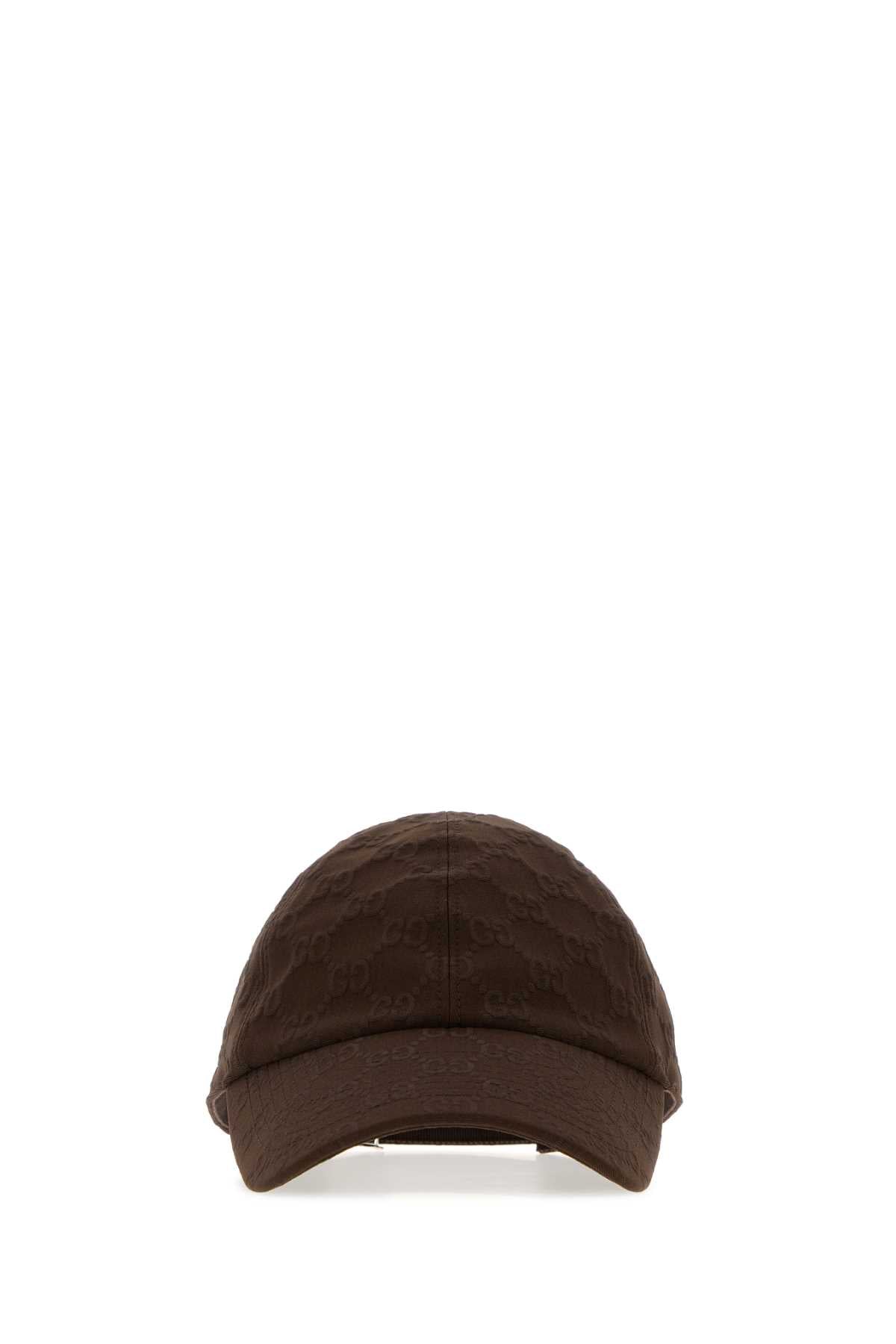 Gucci Women Brown Gg Jersey Baseball Cap GUCCI
