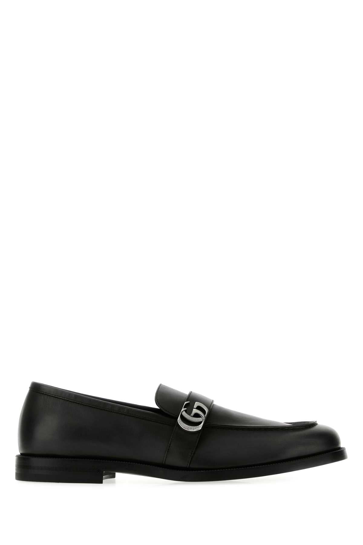 Gucci Men Black Leather Loafers GUCCI