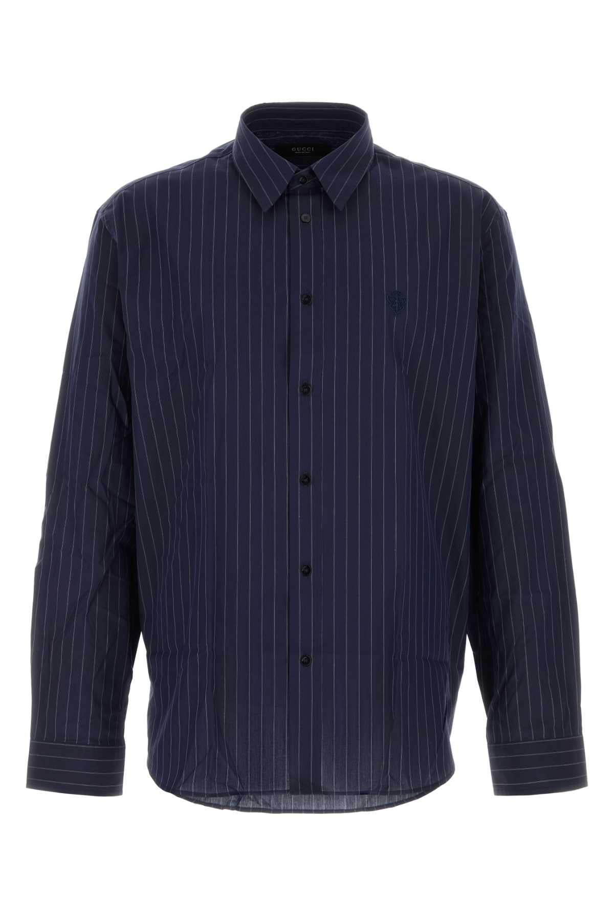 Gucci Men Embroidered Poplin Shirt GUCCI