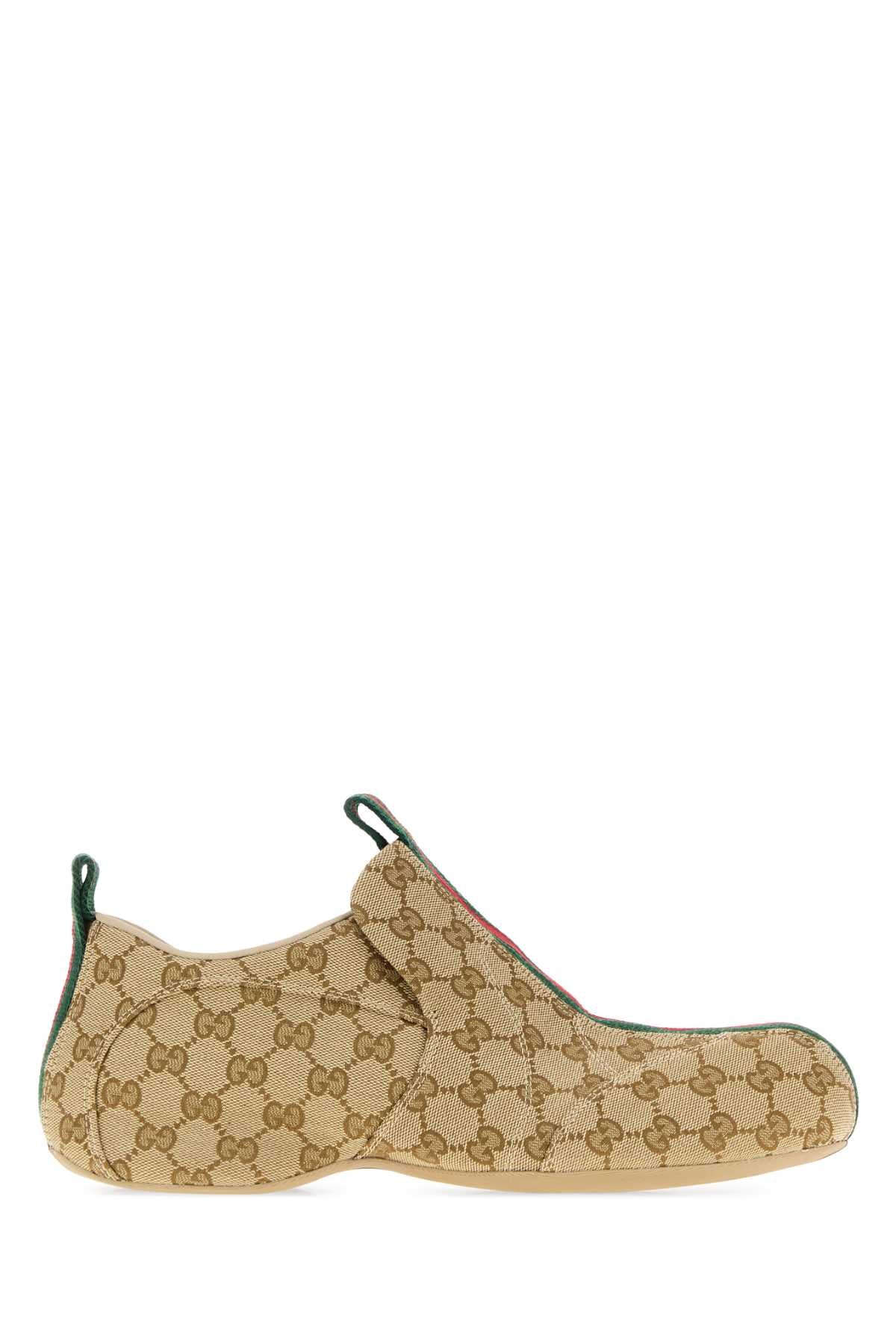 Gucci Men Gg Fabric Drip Slip Ons GUCCI