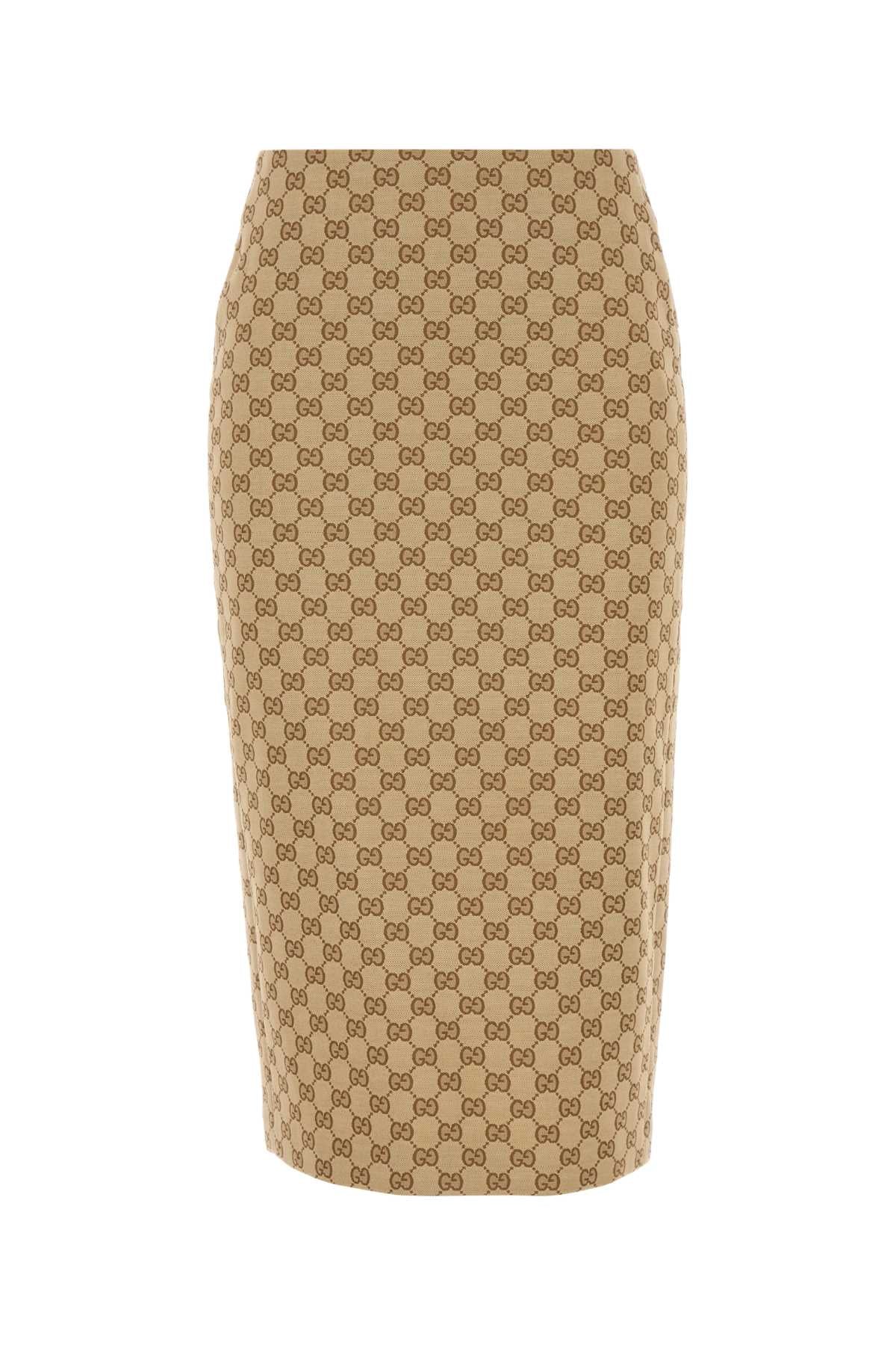 Gucci Women Stretch Gg Fabric Skirt GUCCI