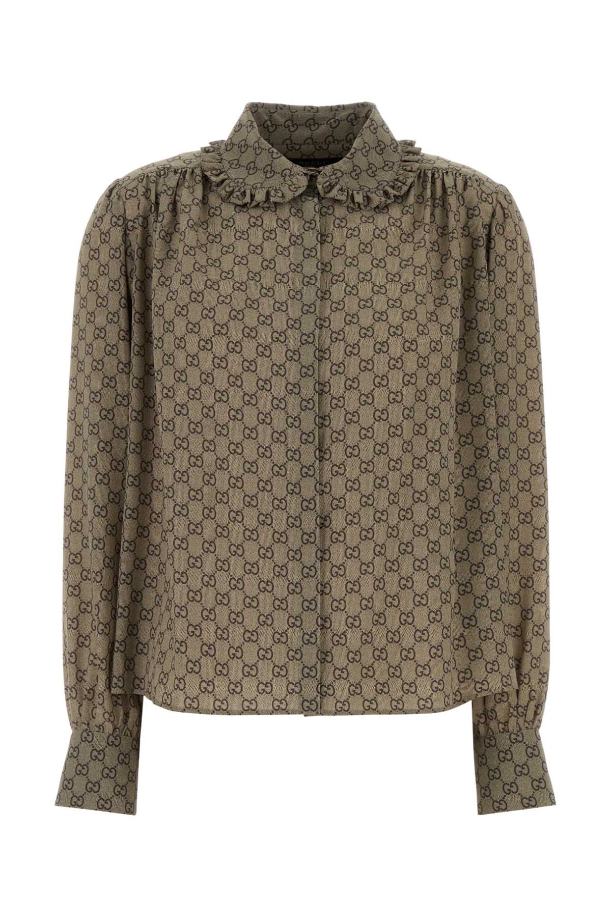 Gucci Women Printed Silk Shirt GUCCI