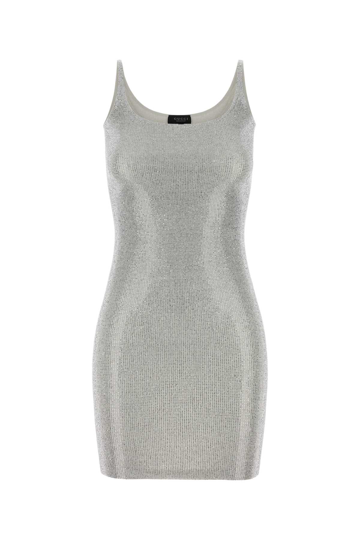 Gucci Women Embellished Jersey Mini Dress GUCCI