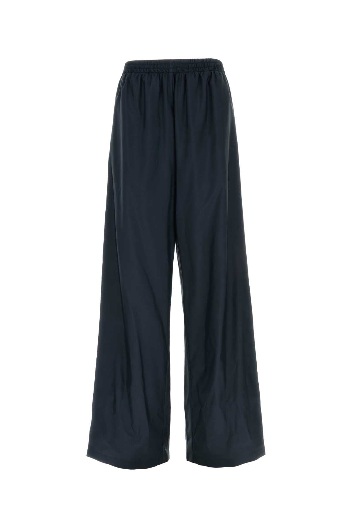 Gucci Women Navy Blue Poplin Wide-Leg Pant GUCCI