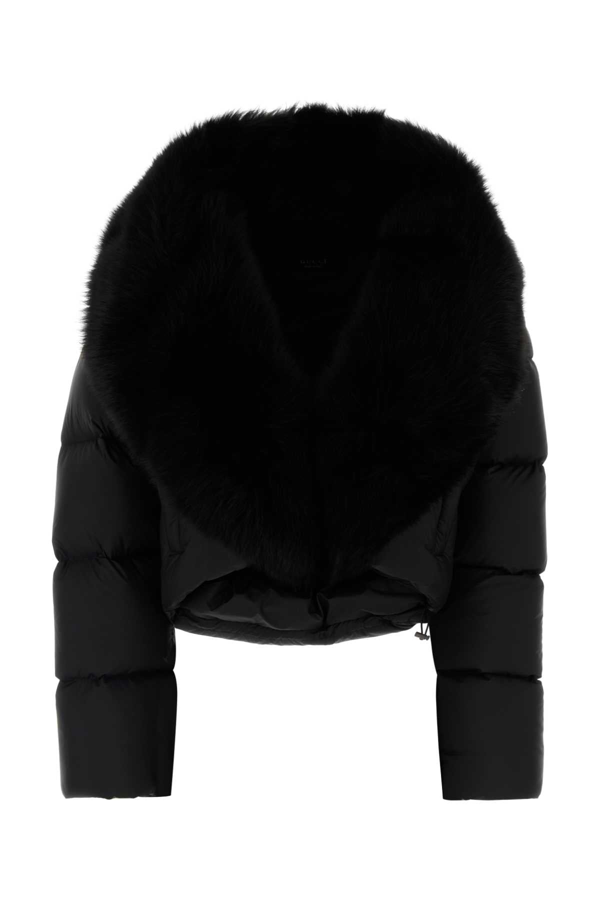 Gucci Women Black Polyester Down Jacket GUCCI