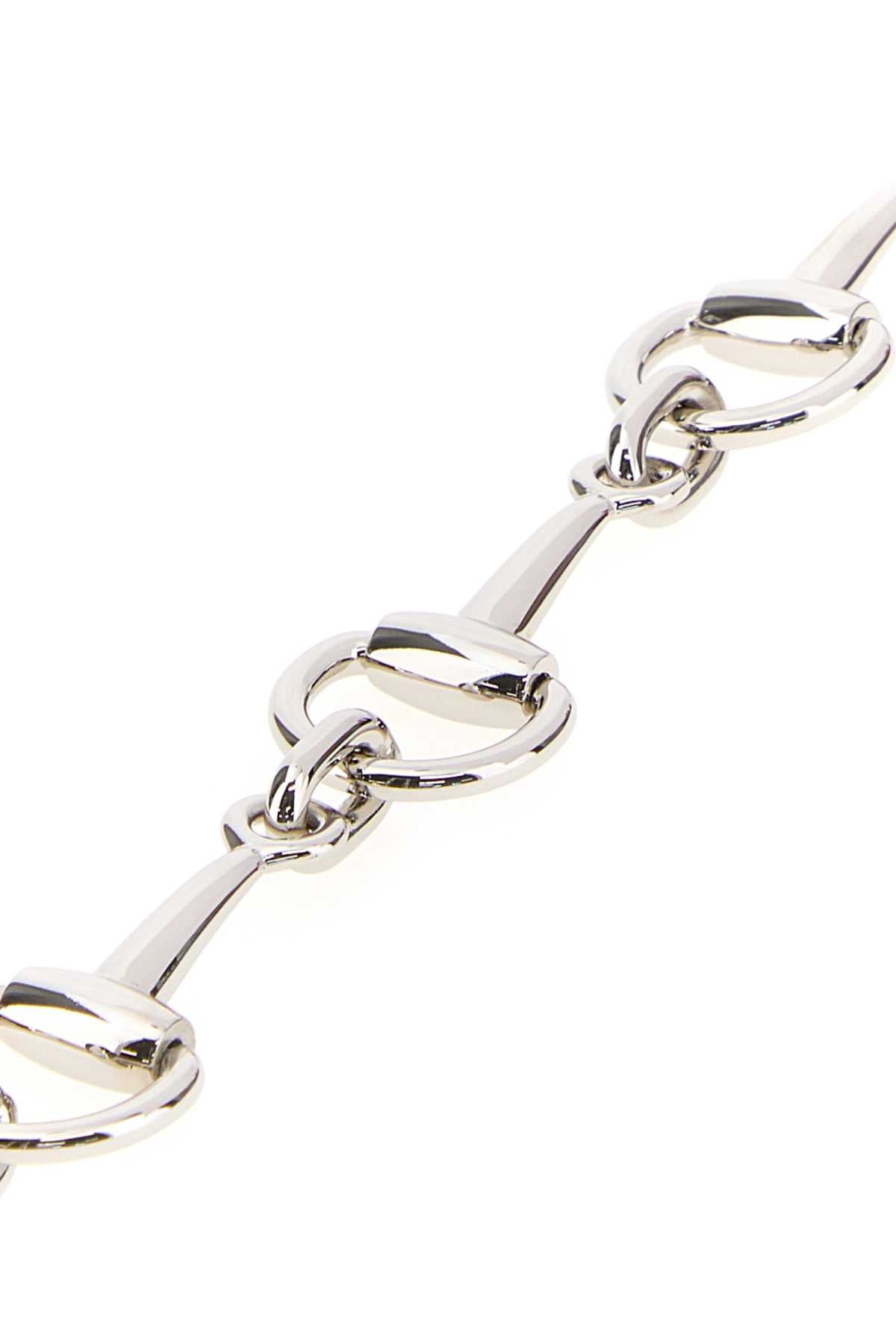 Gucci Women Silver Metal Horsebit Bracelet GUCCI