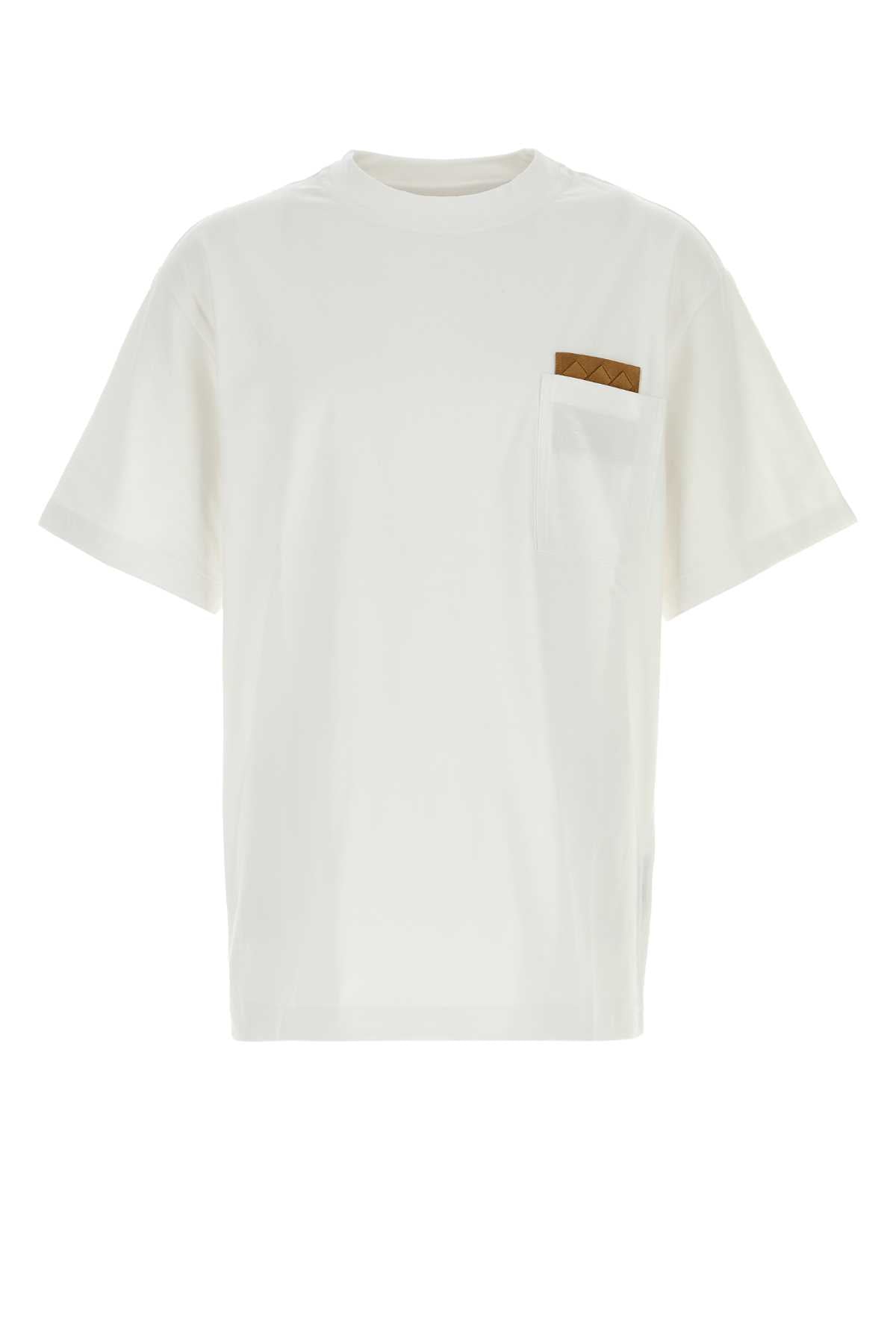 Bottega Veneta Men White Cotton T-Shirt BOTTEGA VENETA