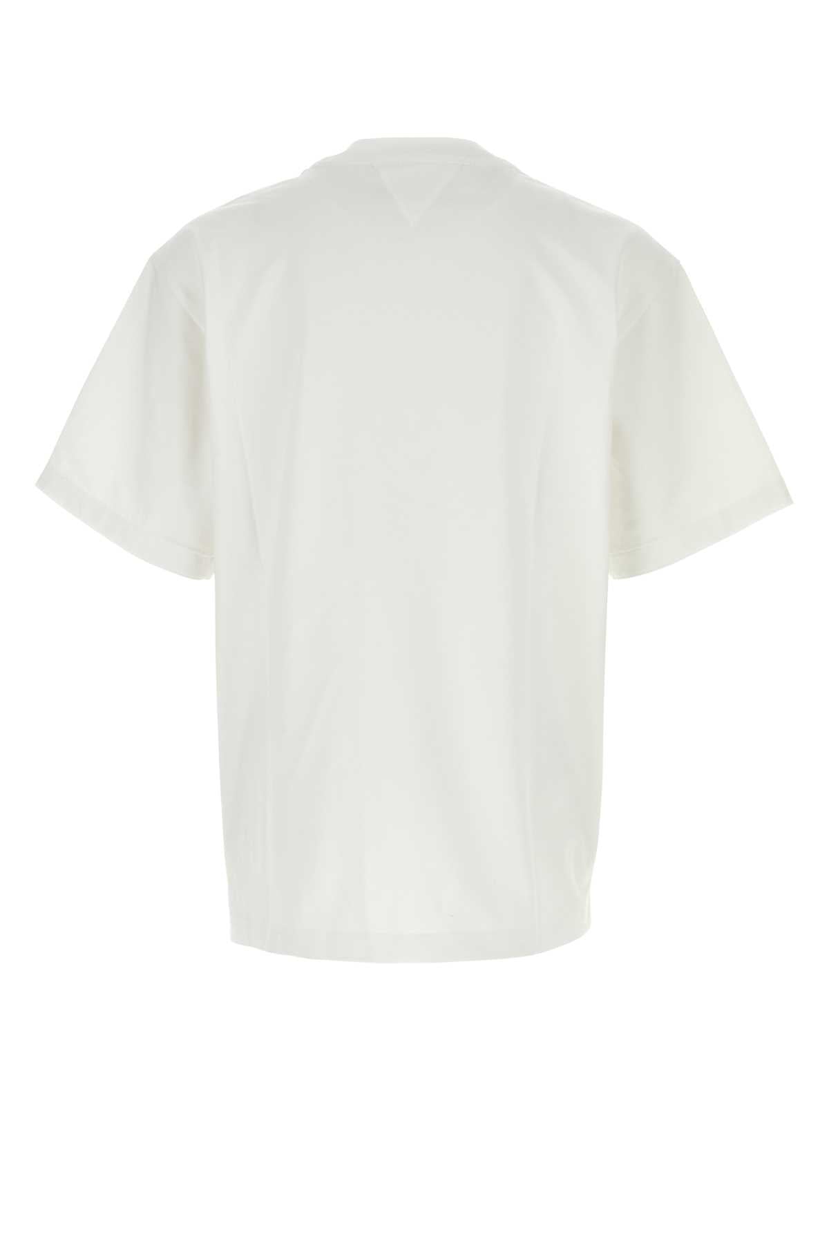 Bottega Veneta Men White Cotton T-Shirt BOTTEGA VENETA