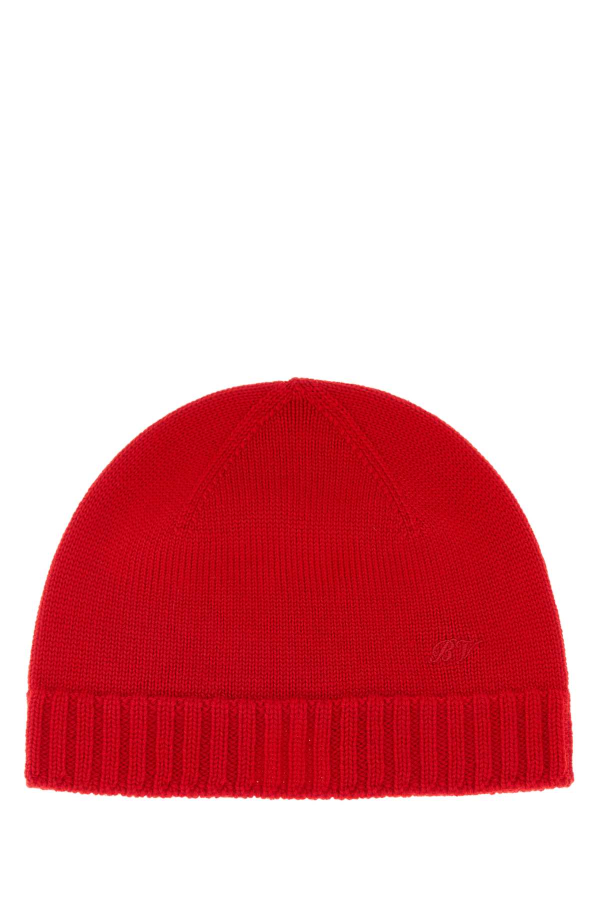 Bottega Veneta Men Red Wool Beanie Hat BOTTEGA VENETA