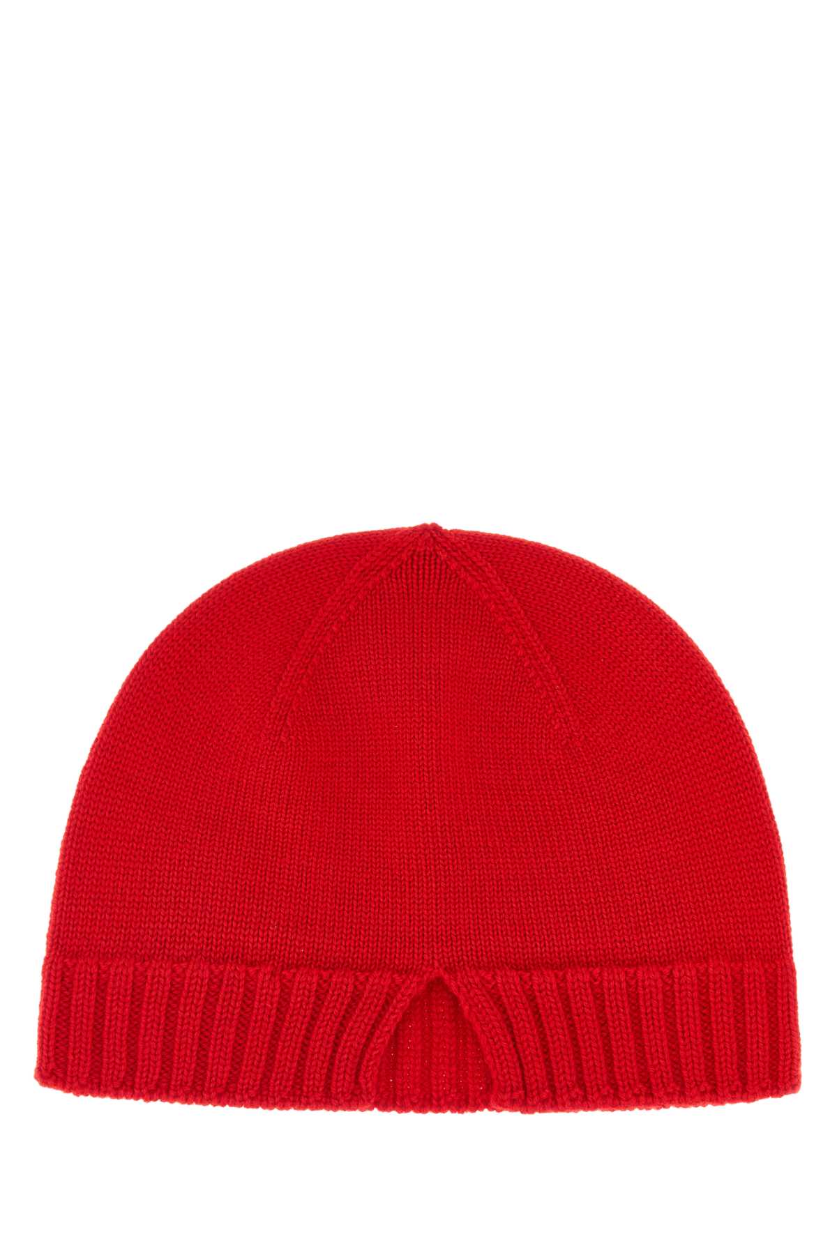 Bottega Veneta Men Red Wool Beanie Hat BOTTEGA VENETA