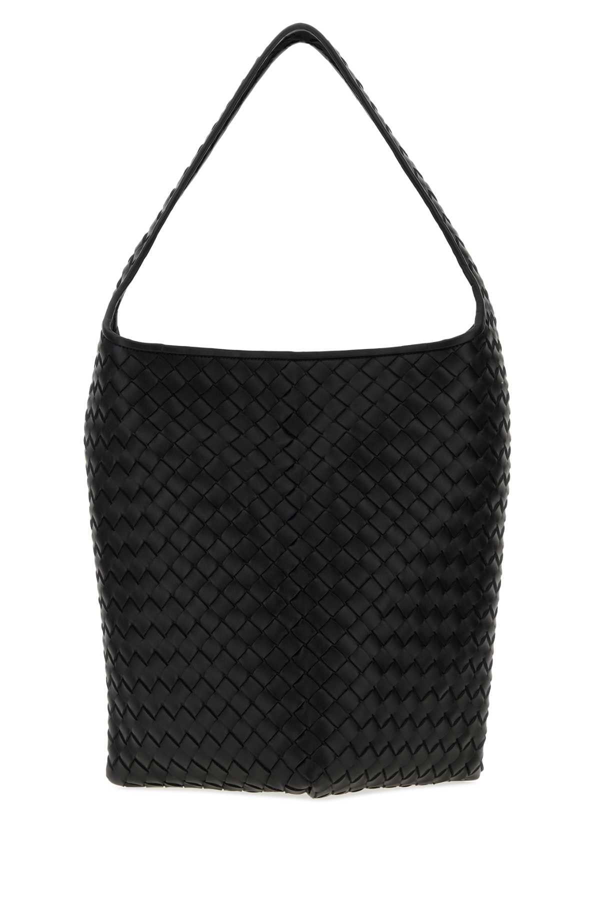 Bottega Veneta Men Black Leather Triangolo Shopping Bag BOTTEGA VENETA
