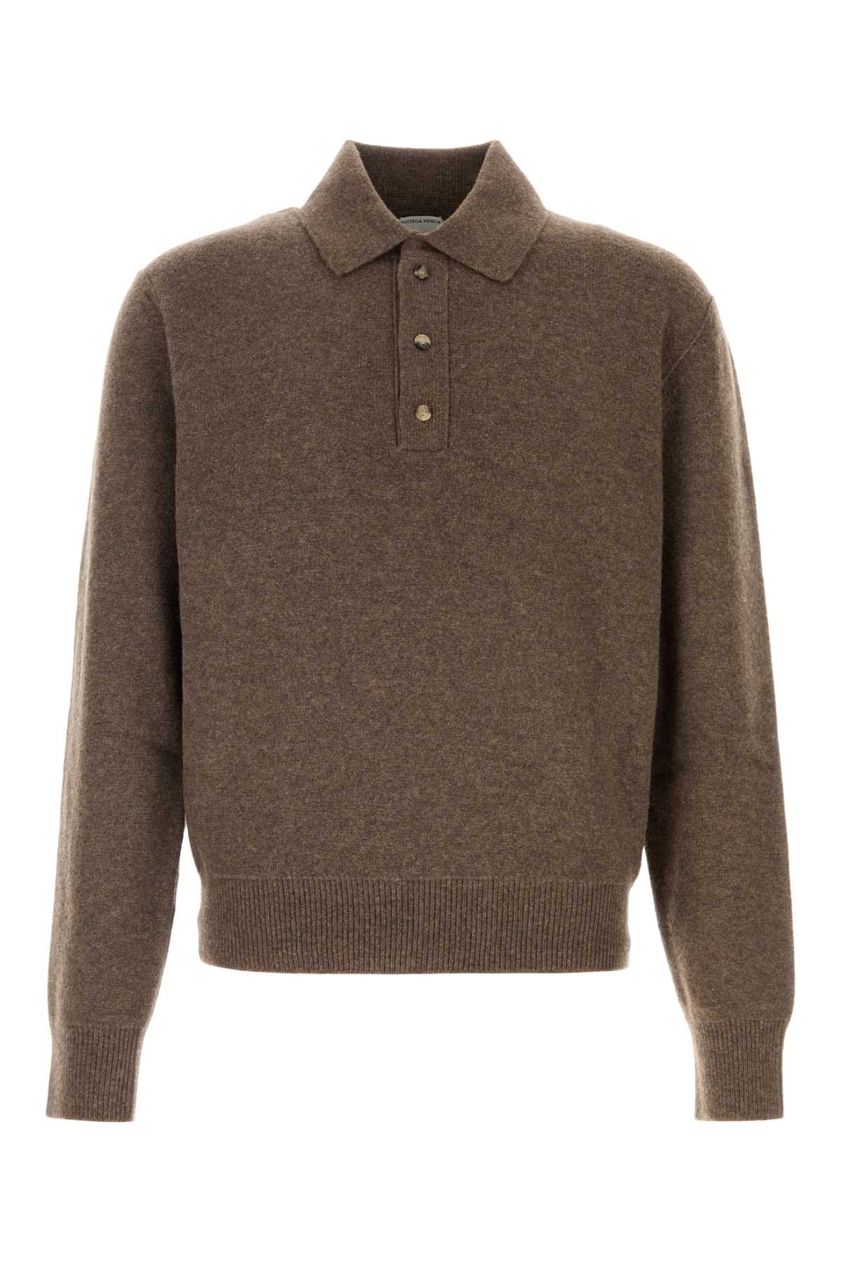 Bottega Veneta Men Brow Wool Blend Polo Shirt BOTTEGA VENETA