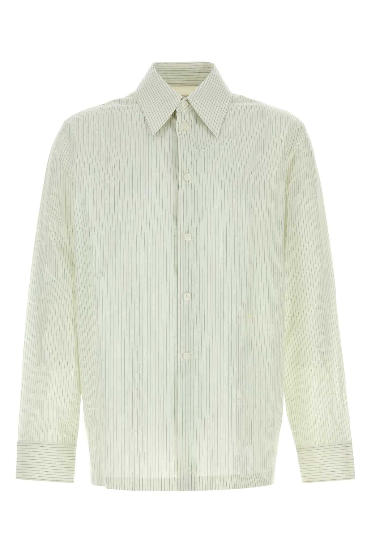 Bottega Veneta Men Embroidered Cotton Blend Shirt BOTTEGA VENETA