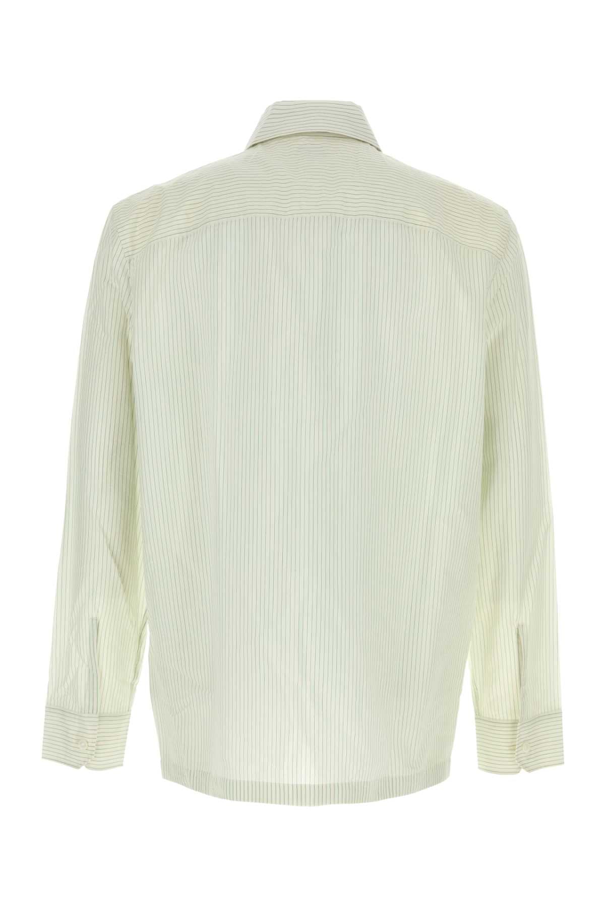 Bottega Veneta Men Embroidered Cotton Blend Shirt BOTTEGA VENETA