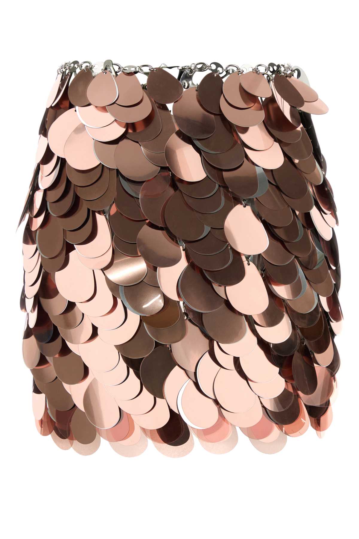 Rabanne Women Pink Maxi Sequins Mini Skirt PACO RABANNE