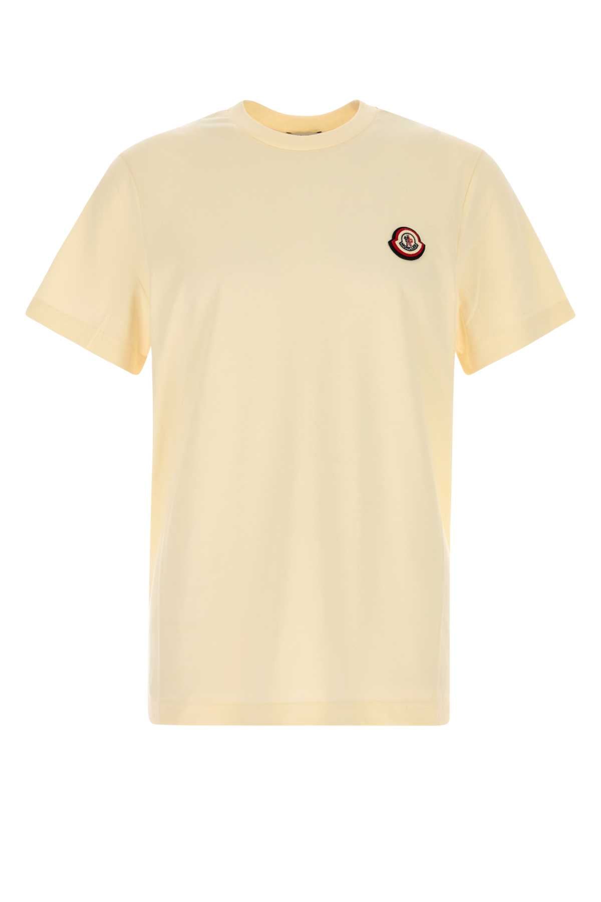 Moncler Men Cream Cotton T-Shirt MONCLER