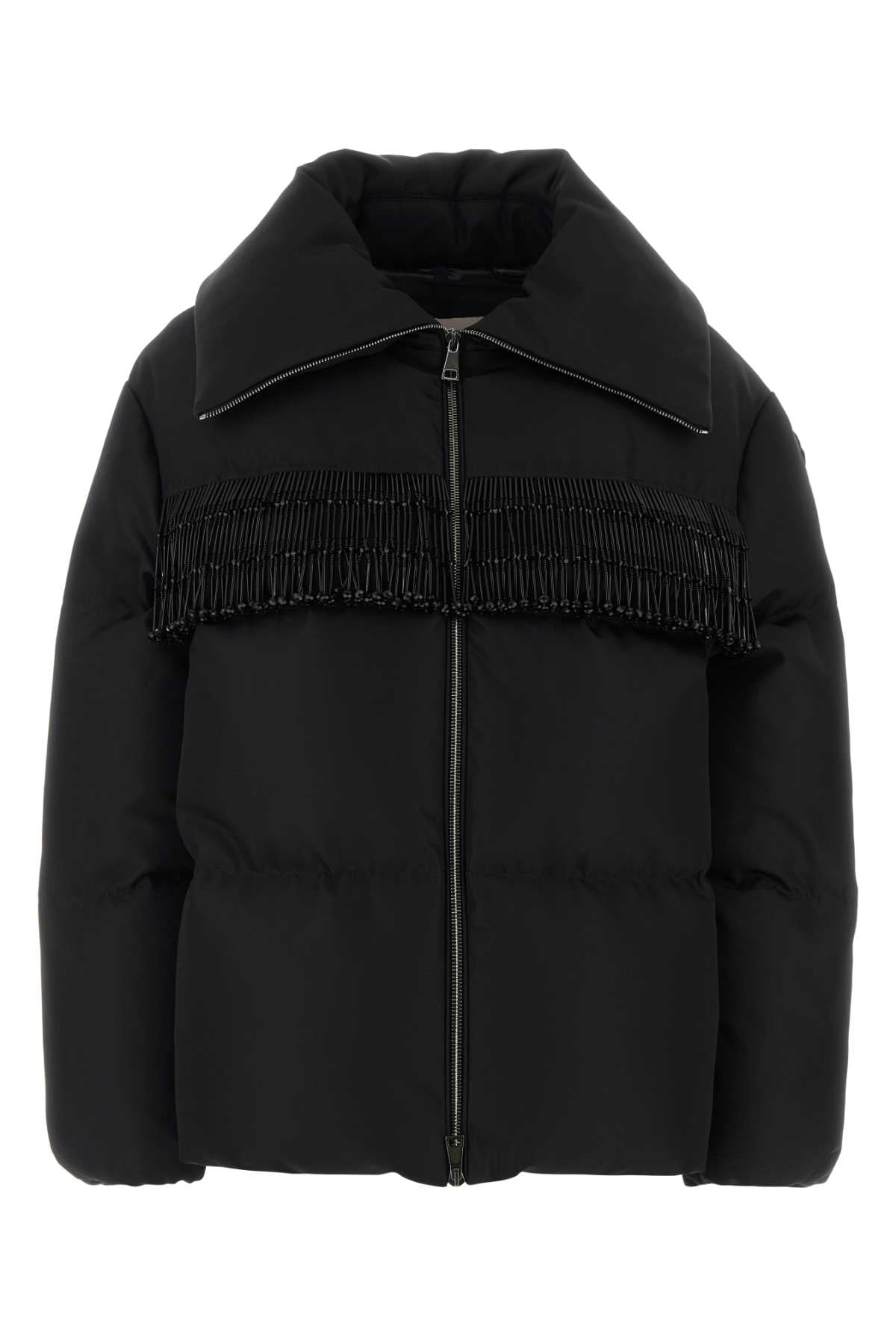 Moncler Women Black Polyester Manchot Down Jacket MONCLER