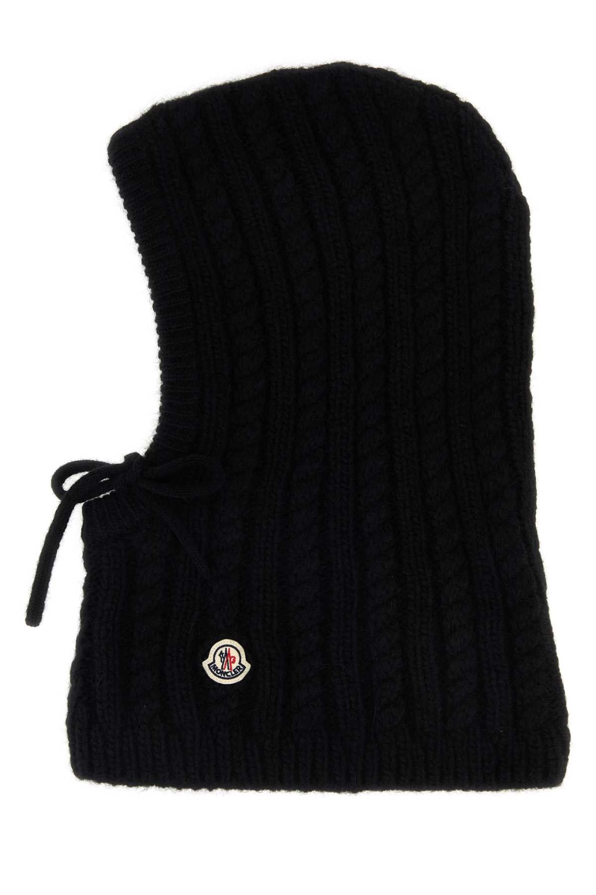 Moncler Women Black Alpaca Blend Balaclava MONCLER