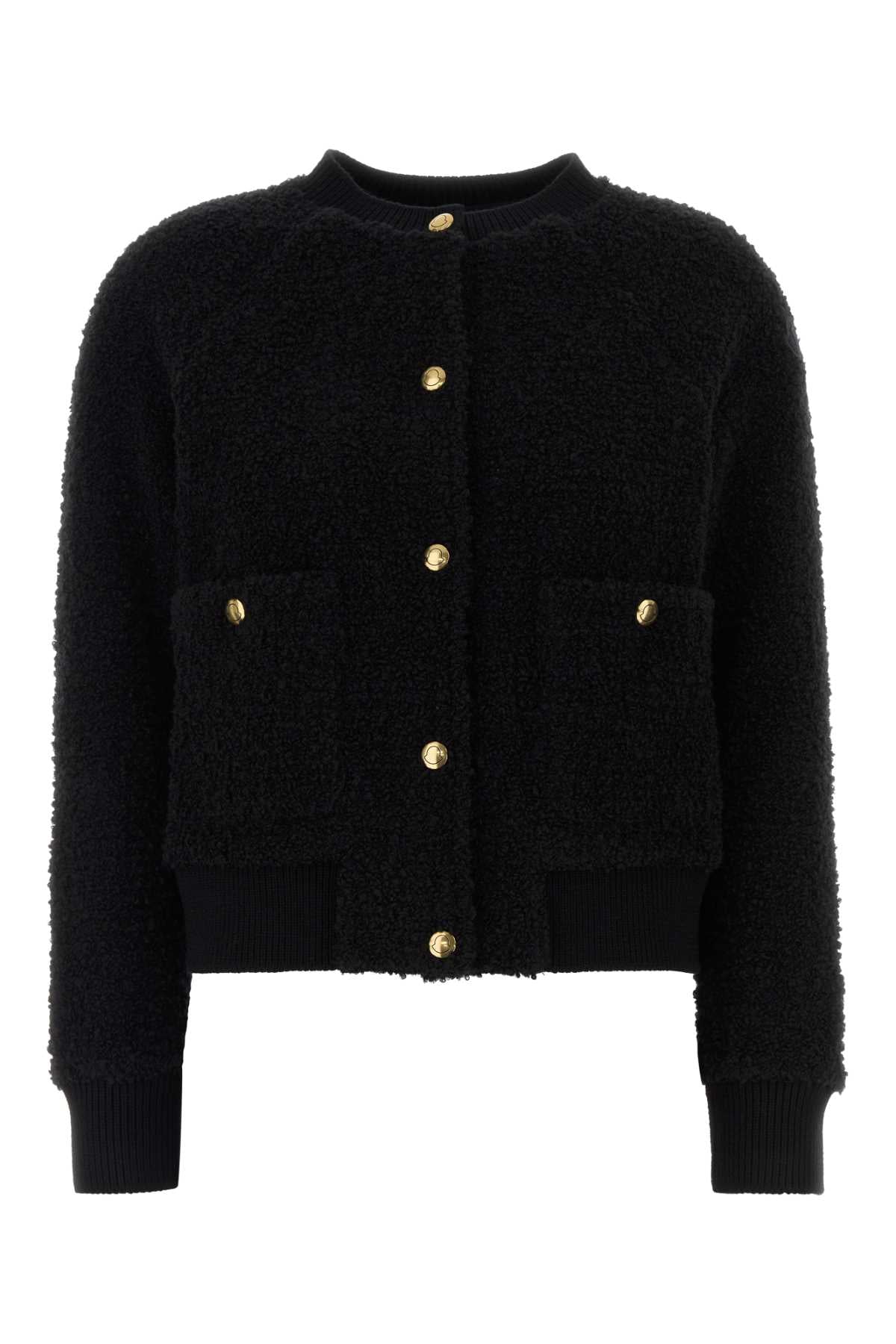 Moncler Women Black Teddy Bomber Jacket MONCLER