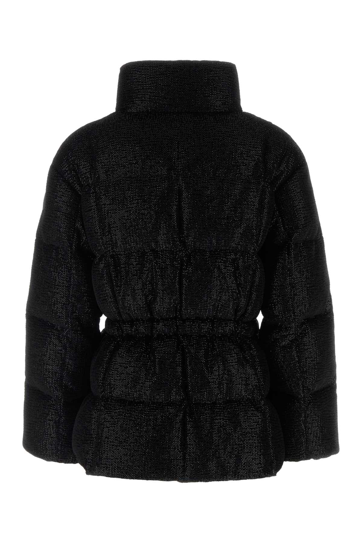 Moncler Women Black Velvet Mouettes Down Jacket MONCLER