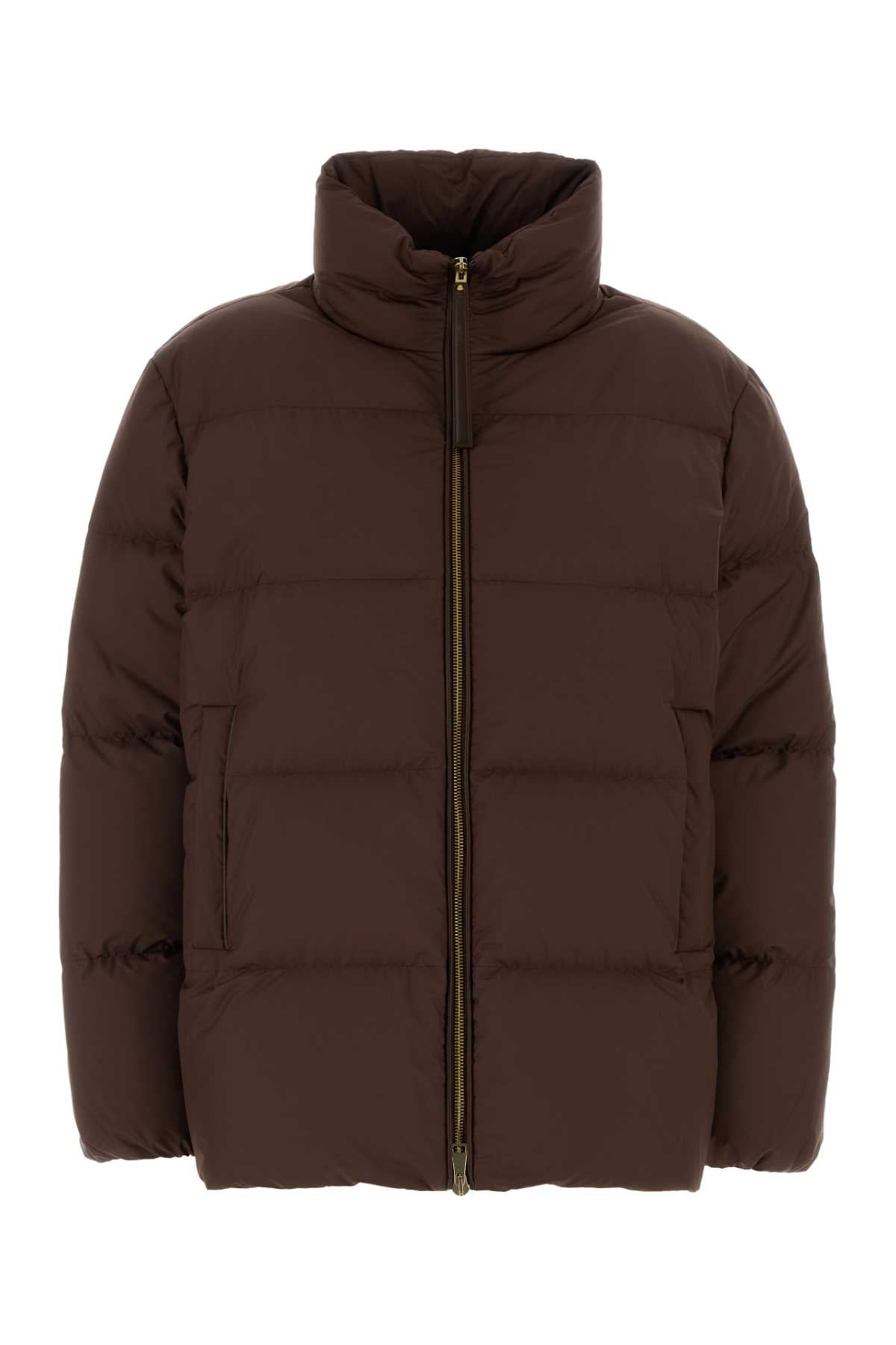 Moncler Women Chocolate Polyester Vivantesse Down Jacket MONCLER