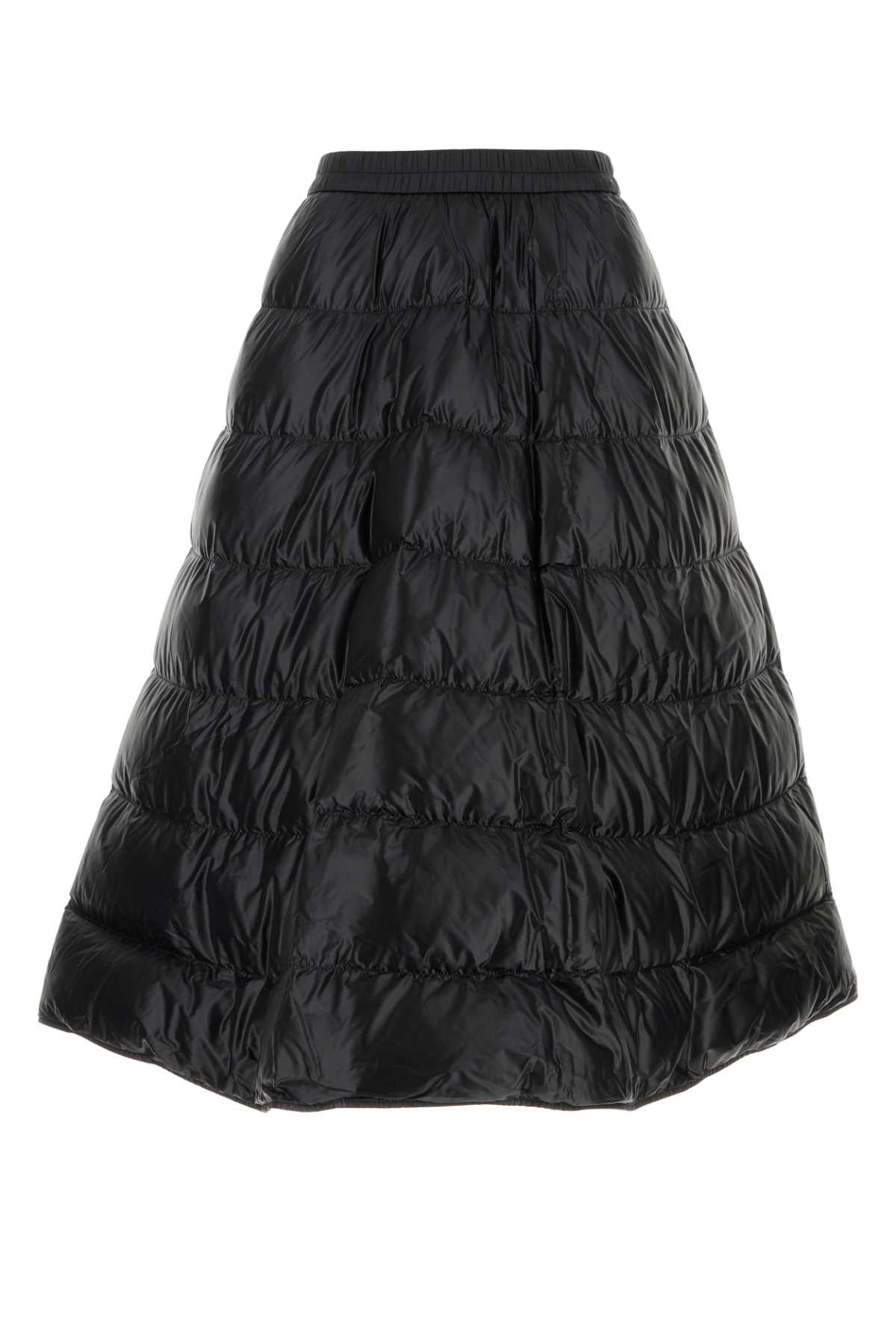 Moncler Women Black Nylon Skirt MONCLER