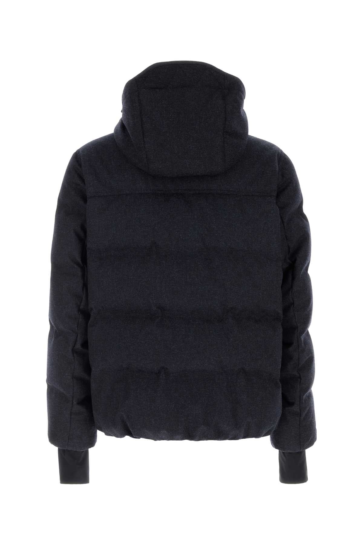 Moncler Grenoble Men Midnight Blue Wool Servance Down Jacket MONCLER GRENOBLE