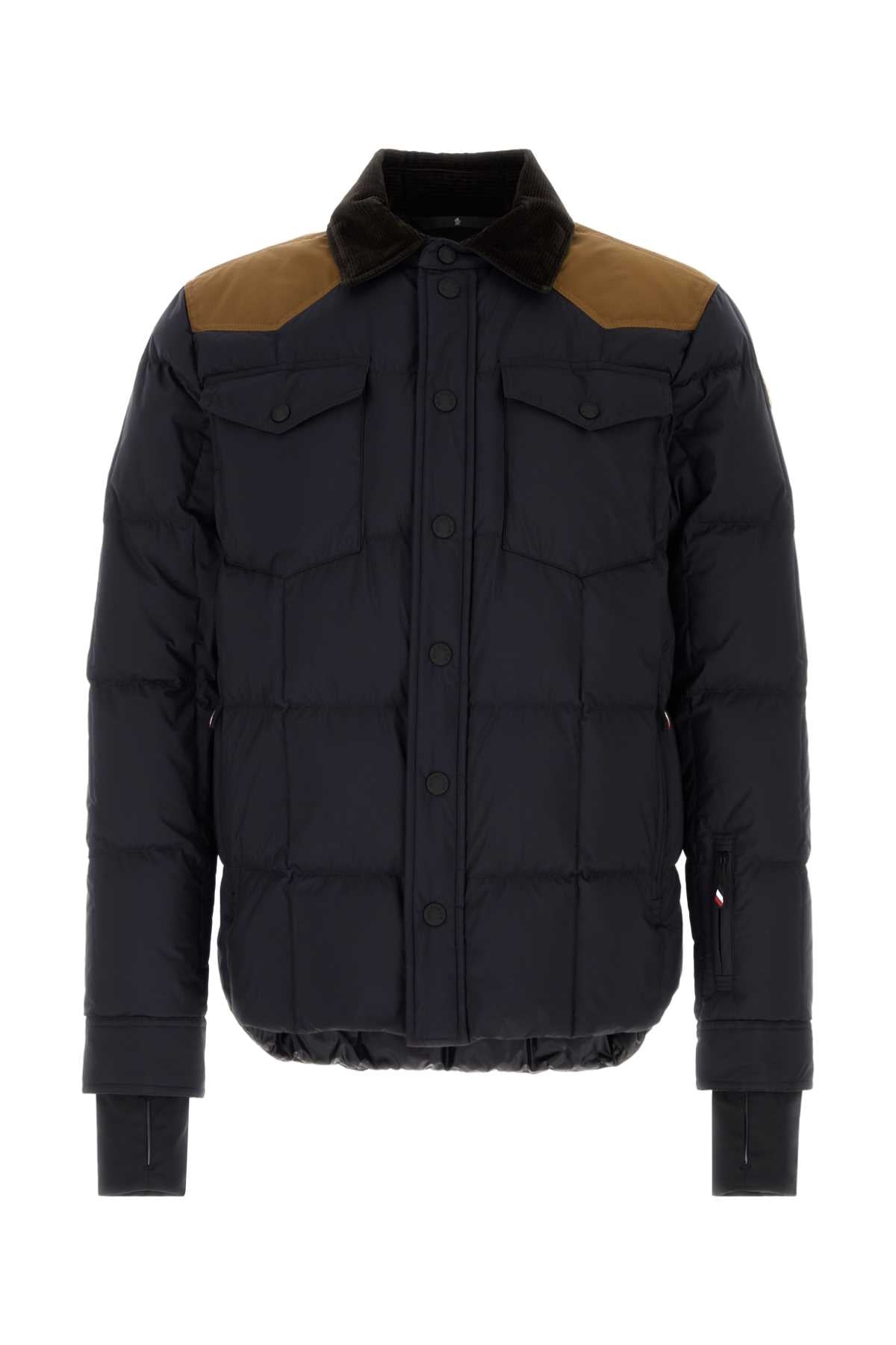 Moncler Grenoble Men Midnight Blue Nylon Geltech Down Jacket MONCLER GRENOBLE