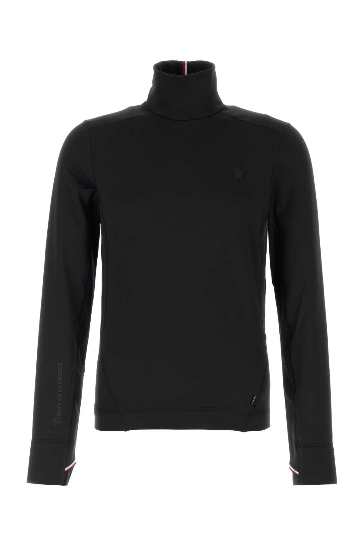 Moncler Grenoble Men Black Stretch Nylon T-Shirt MONCLER GRENOBLE