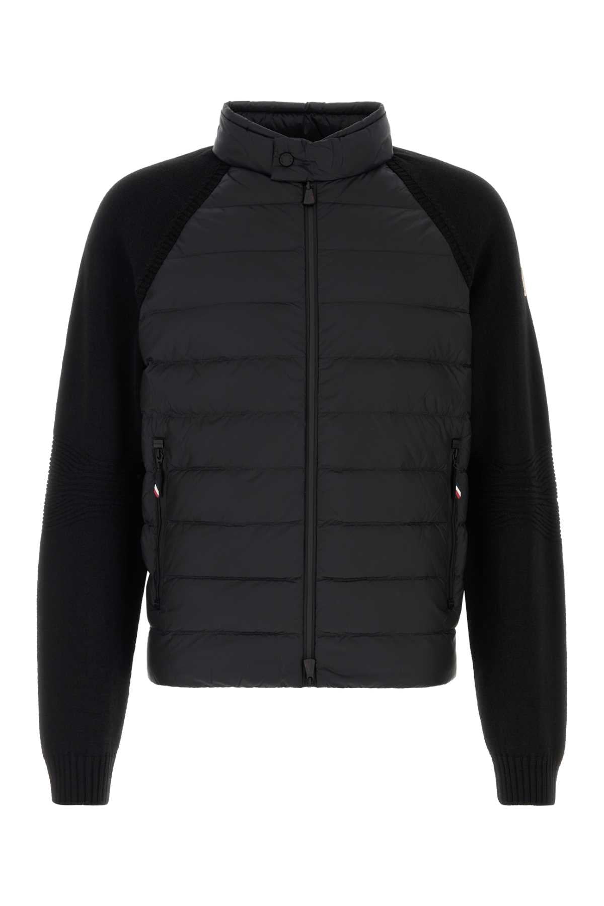 Moncler Grenoble Men Black Wool Blend Jacket MONCLER GRENOBLE