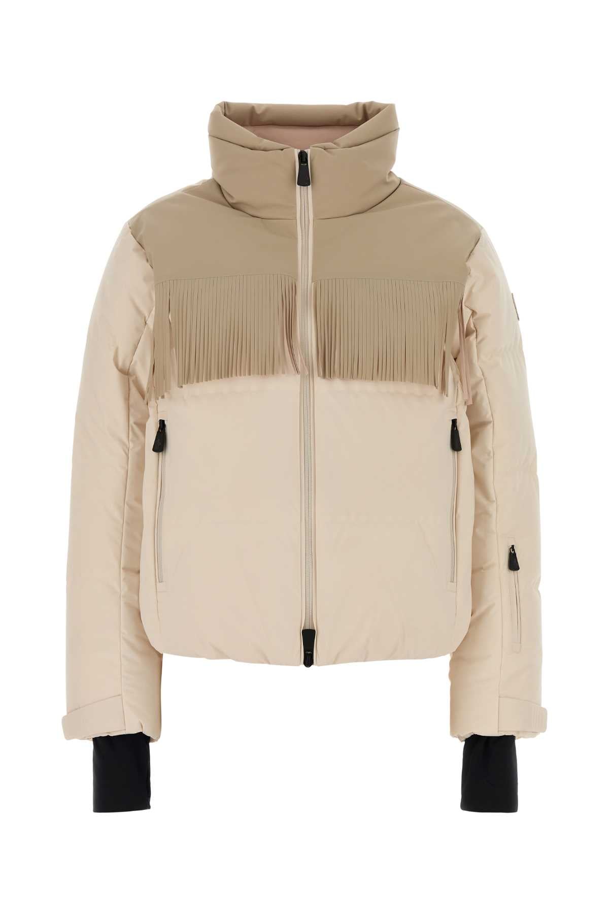 Moncler Grenoble Women Two-Tone Stretch Nylon Bessin Down Jacket MONCLER GRENOBLE