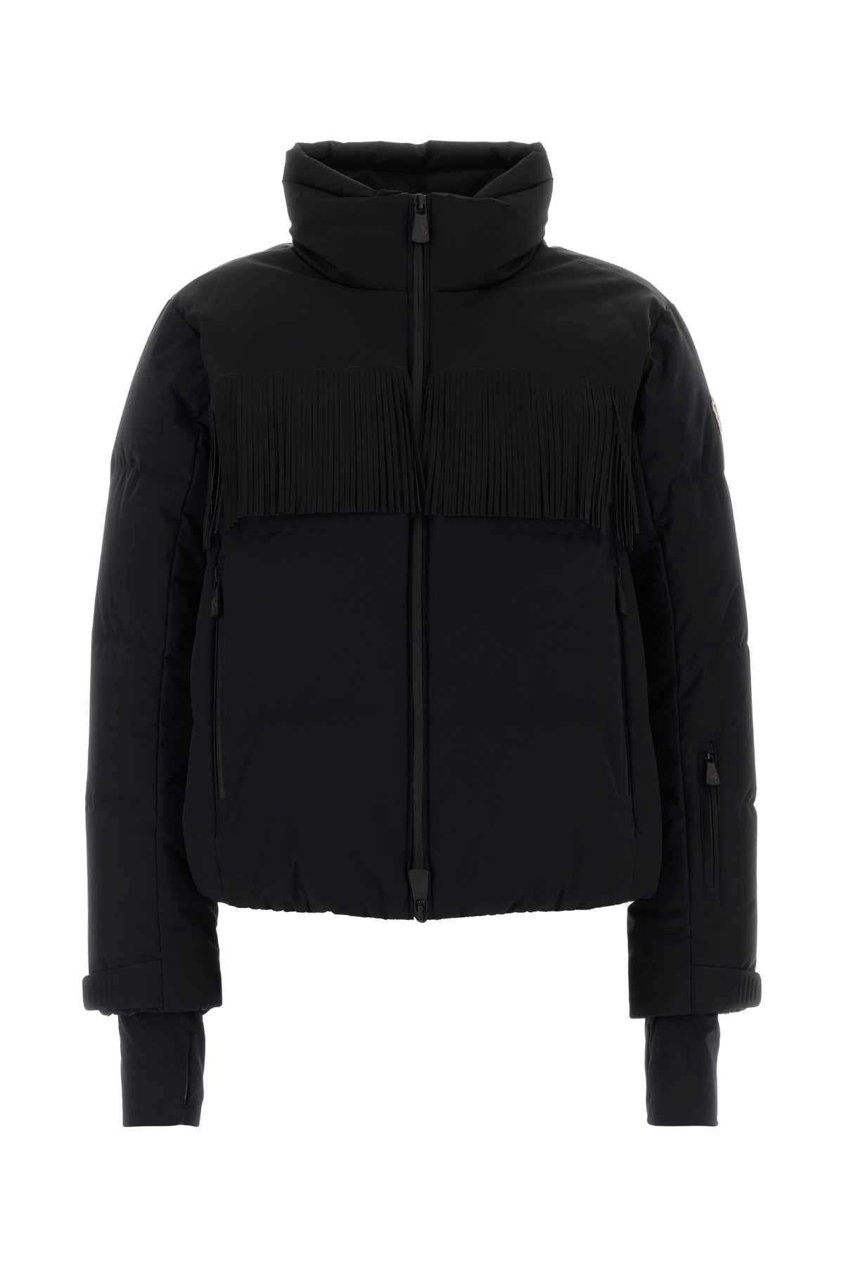 Moncler Grenoble Women Black Stretch Nylon Bessin Down Jacket MONCLER GRENOBLE