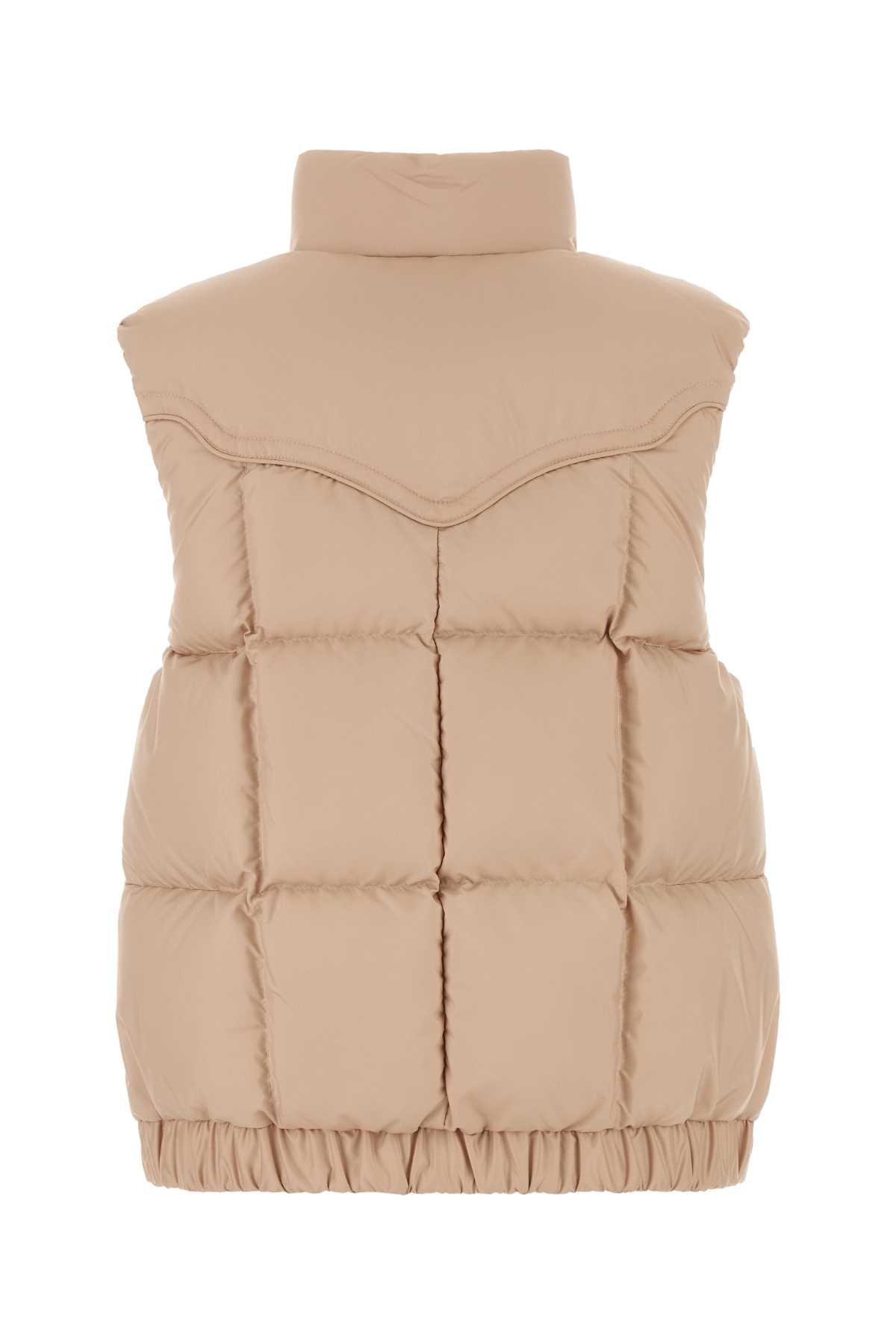 Moncler Grenoble Women Powder Pink Polyester Doucy Sleeveless Down Jacket MONCLER GRENOBLE
