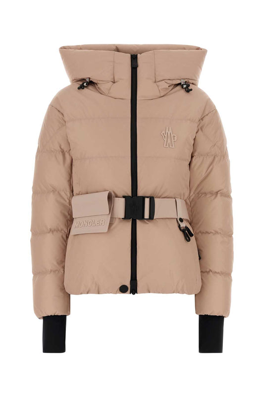 Moncler Grenoble Women Pastel Pink Nylon Bouquetin Down Jacket MONCLER GRENOBLE