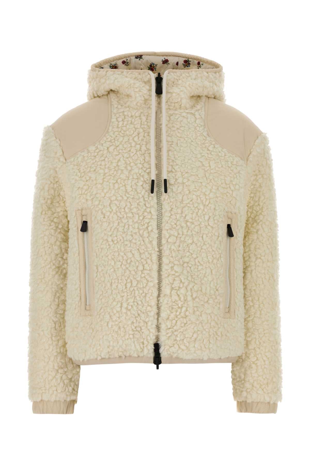 Moncler Grenoble Women Ivory Boucle Reversible Jacket MONCLER GRENOBLE