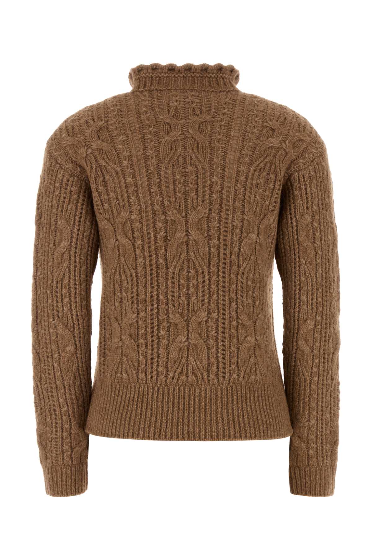 Moncler Grenoble Women Biscuit Alpaca Blend Sweater MONCLER GRENOBLE