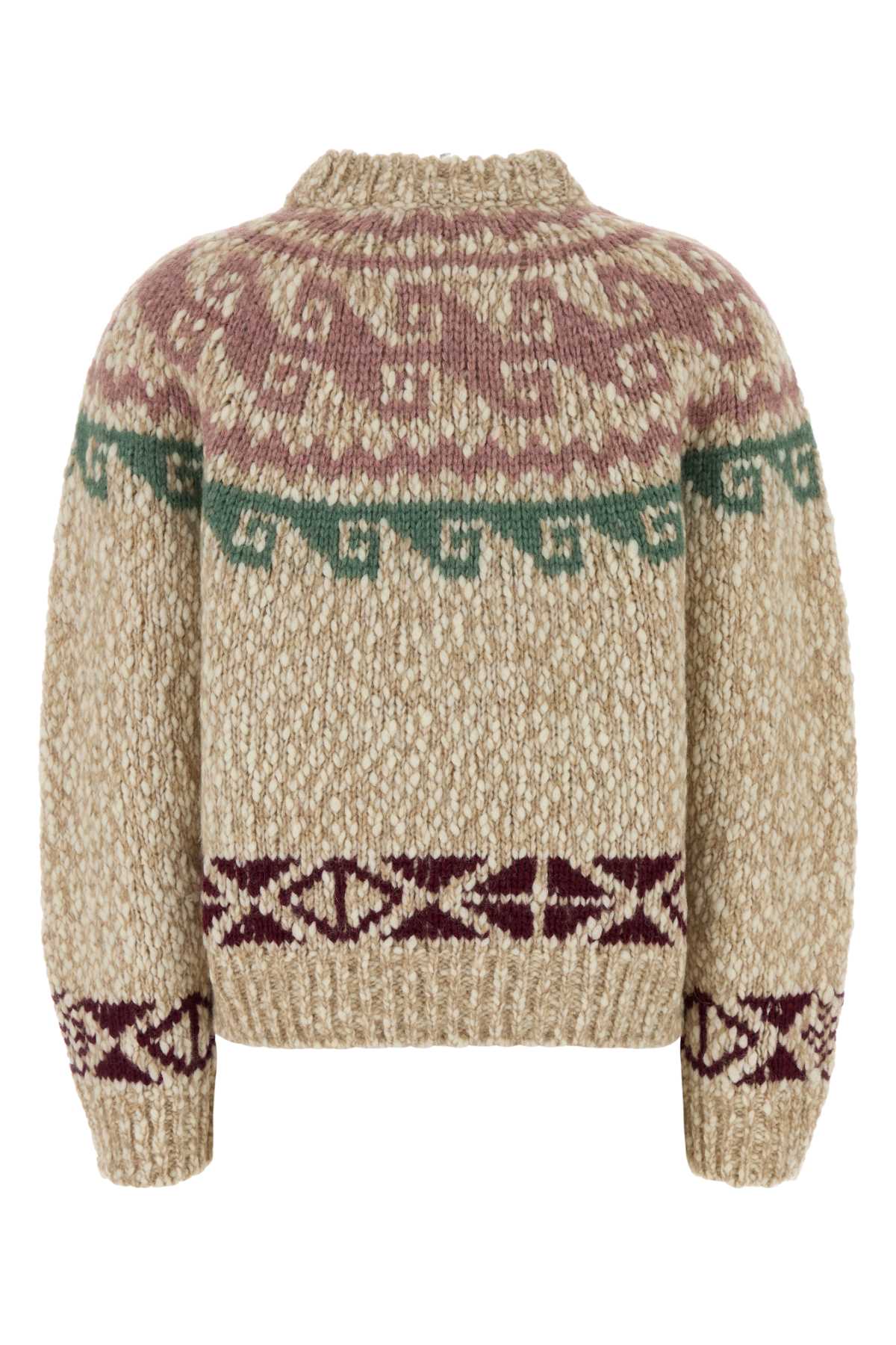 Moncler Grenoble Women Embroidered Wool Blend Sweater MONCLER GRENOBLE