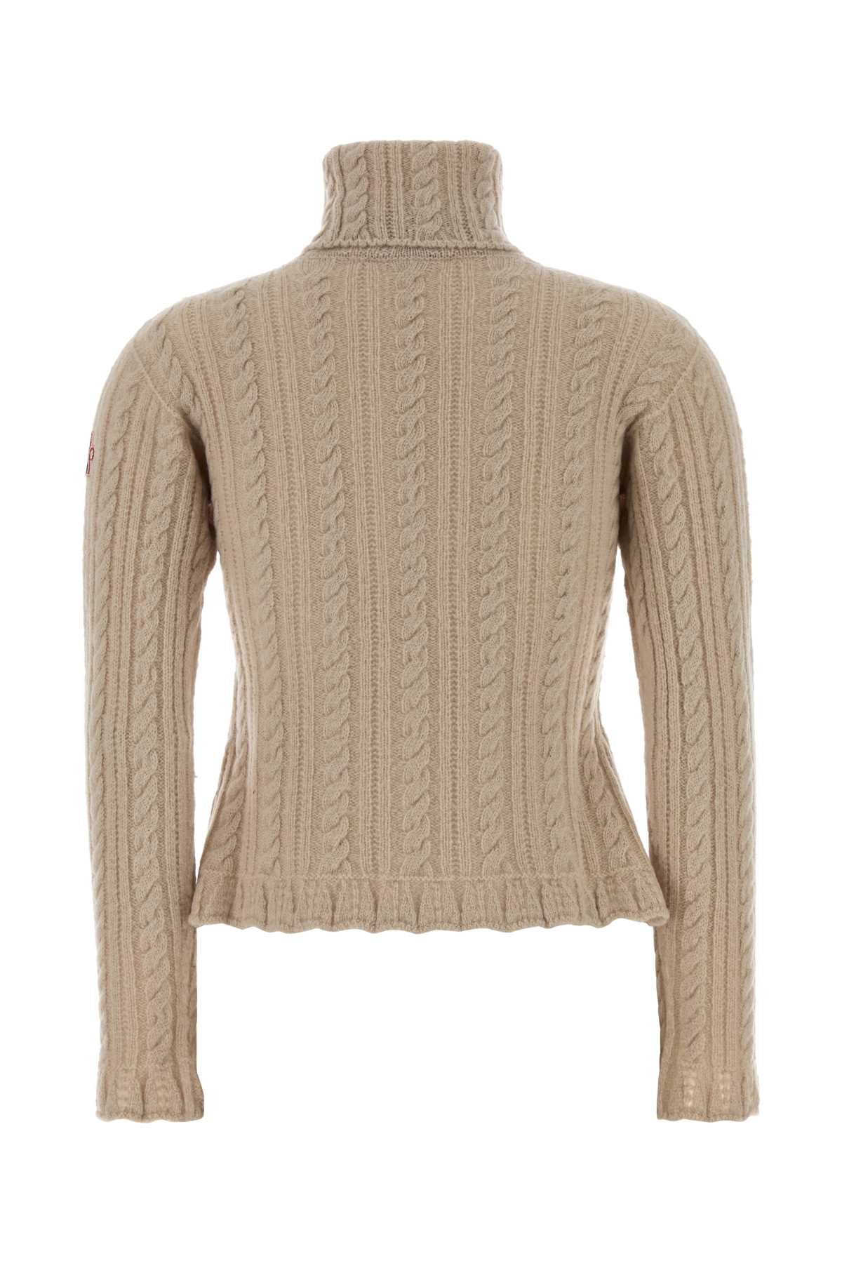Moncler Grenoble Women Sand Wool Blend Sweater MONCLER GRENOBLE