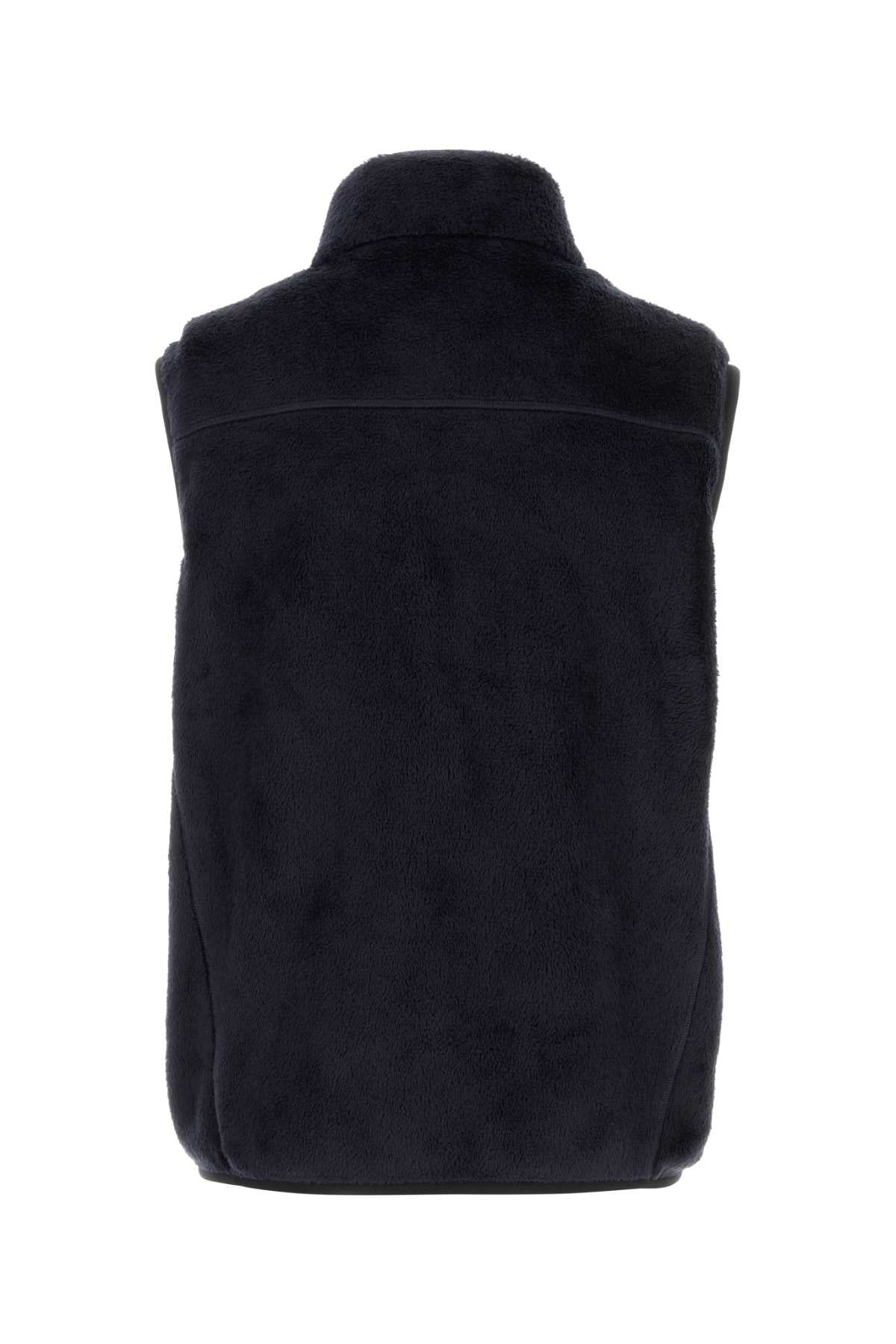 Moncler Grenoble Men Midnight Blue Pile Sleeveless Jacket MONCLER GRENOBLE