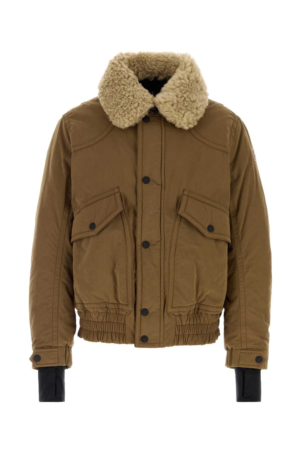 Moncler Grenoble Men Brown Cotton Blend Alpental Down Jacket MONCLER GRENOBLE