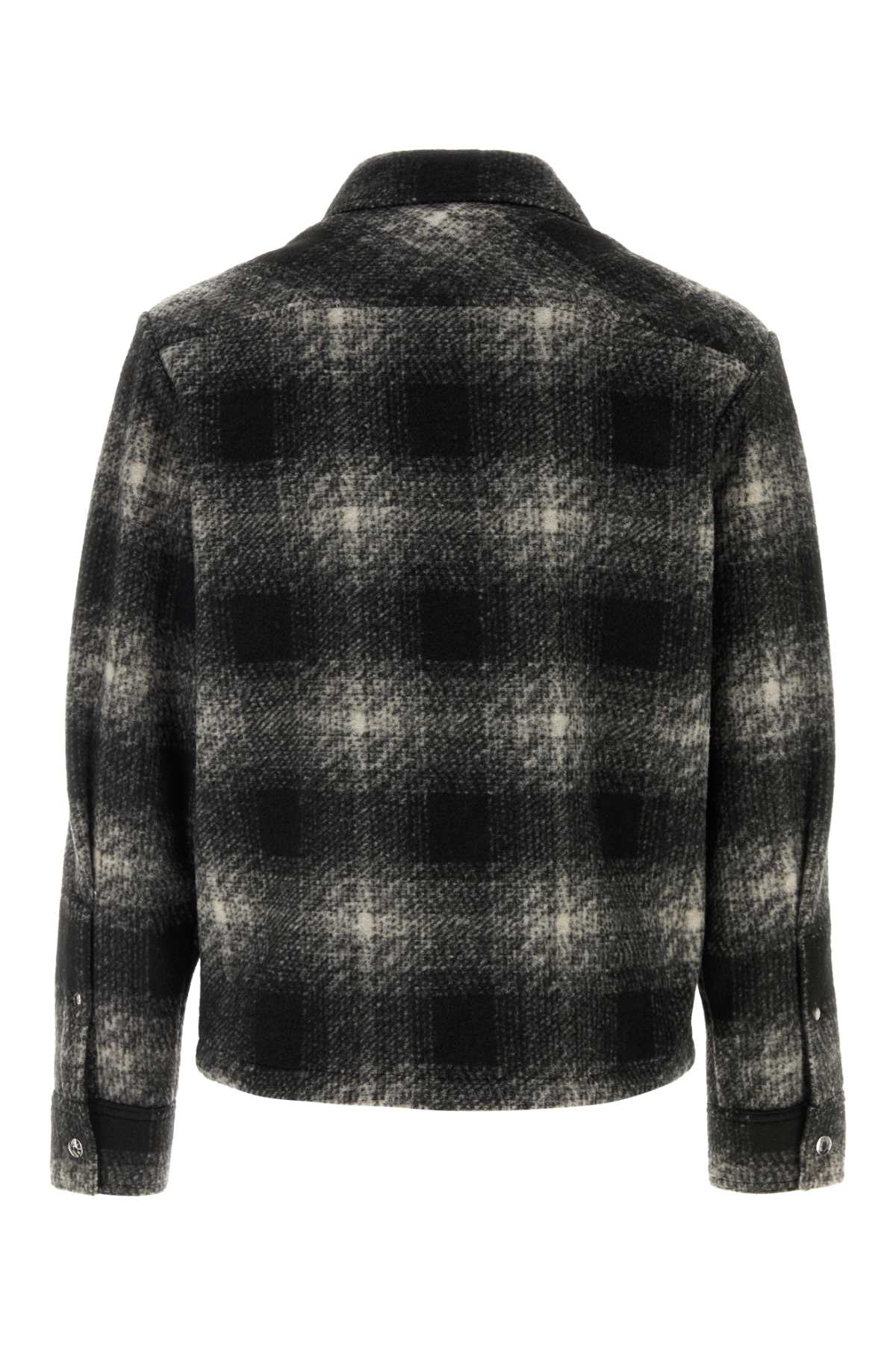Moncler Men Embroidered Flannel Shirt MONCLER