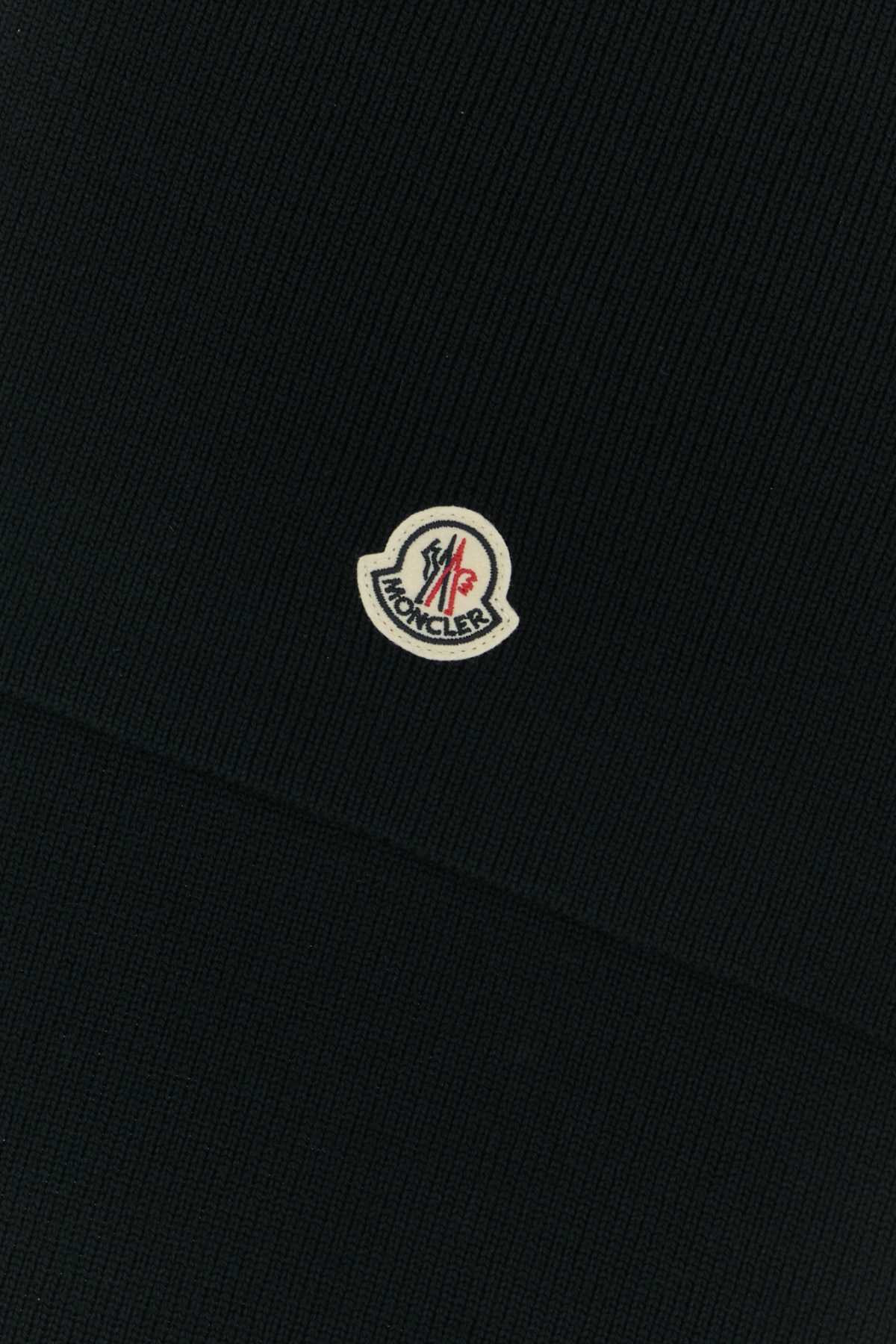 Moncler Men Black Wool Scarf MONCLER