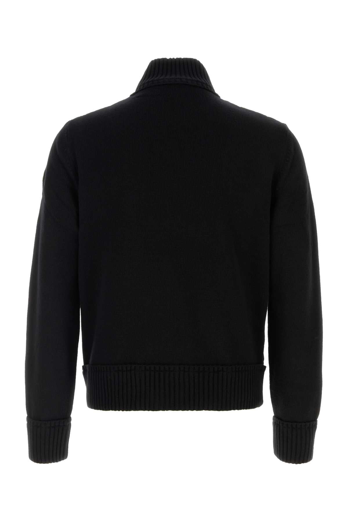 Moncler Men Black Wool Blend Cardigan MONCLER