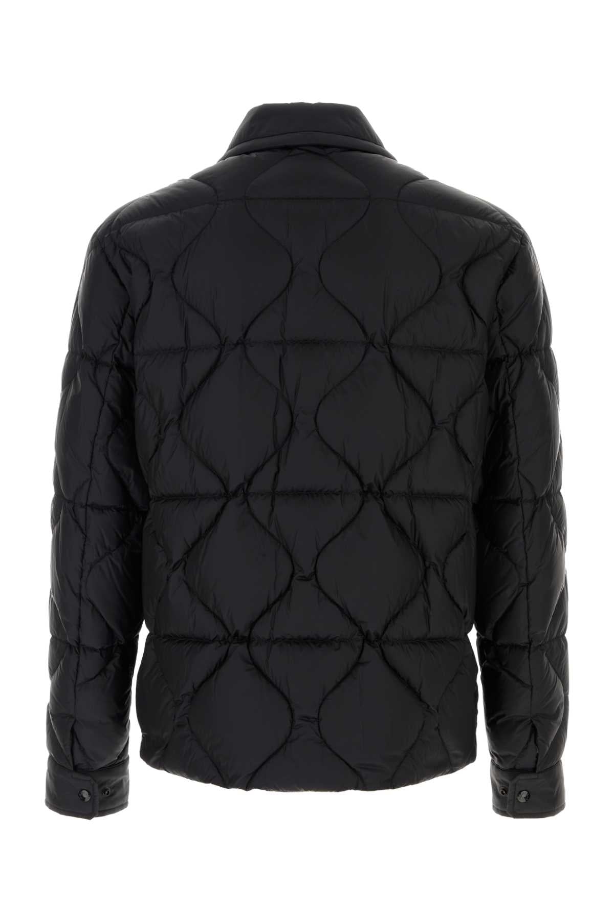 Moncler Men Black Nylon Ashmere Down Jacket MONCLER