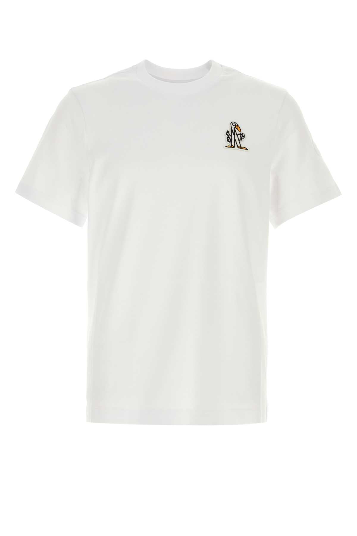 Moncler Men White Cotton T-Shirt MONCLER