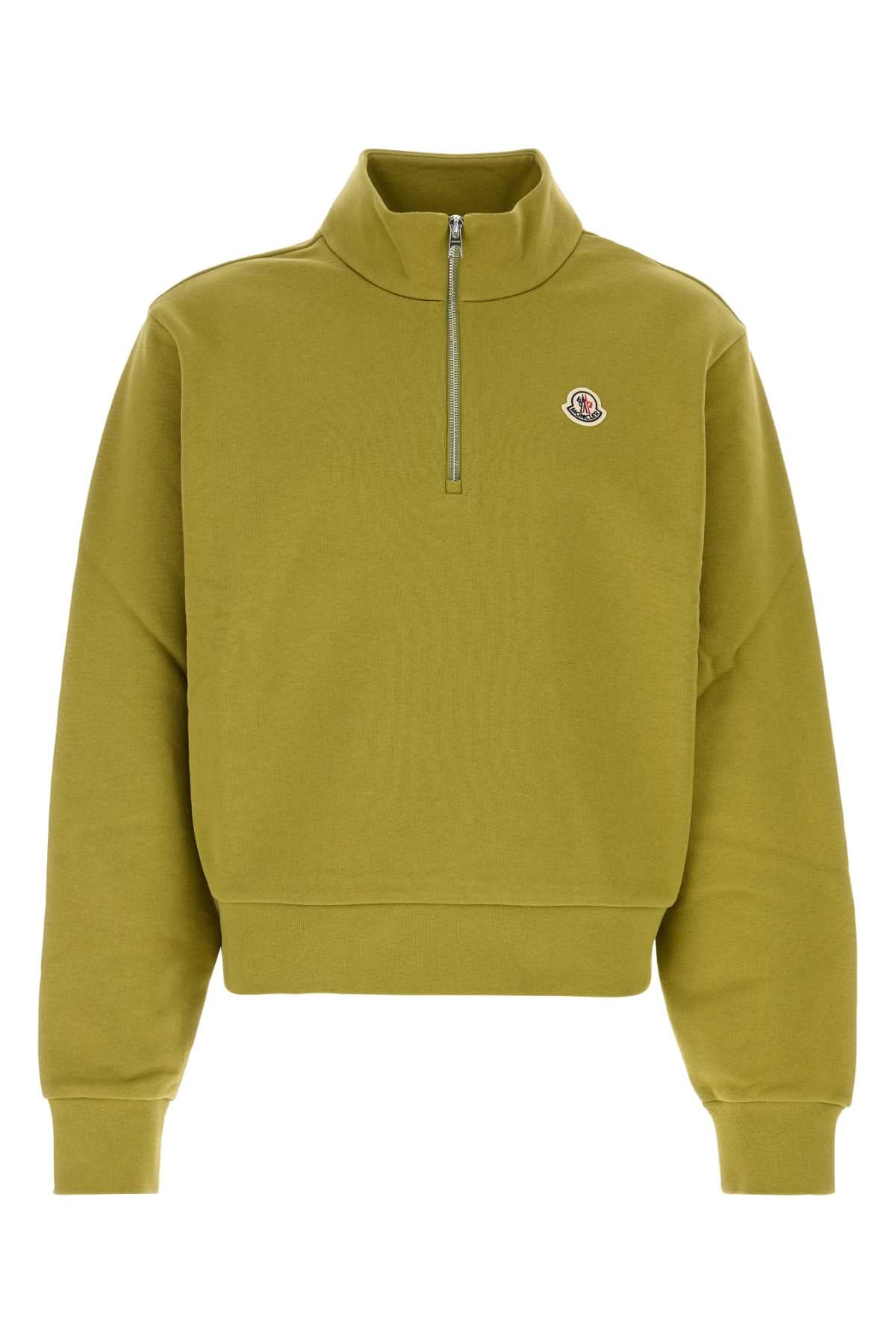 Moncler Men Pistachio Green Cotton Sweatshirt MONCLER