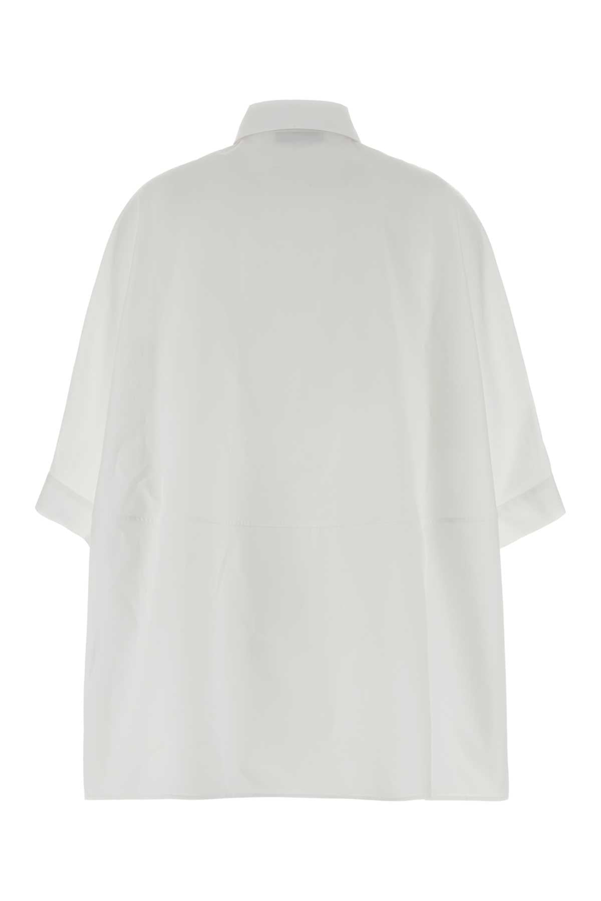 Balenciaga Women White Poplin Oversize Shirt BALENCIAGA