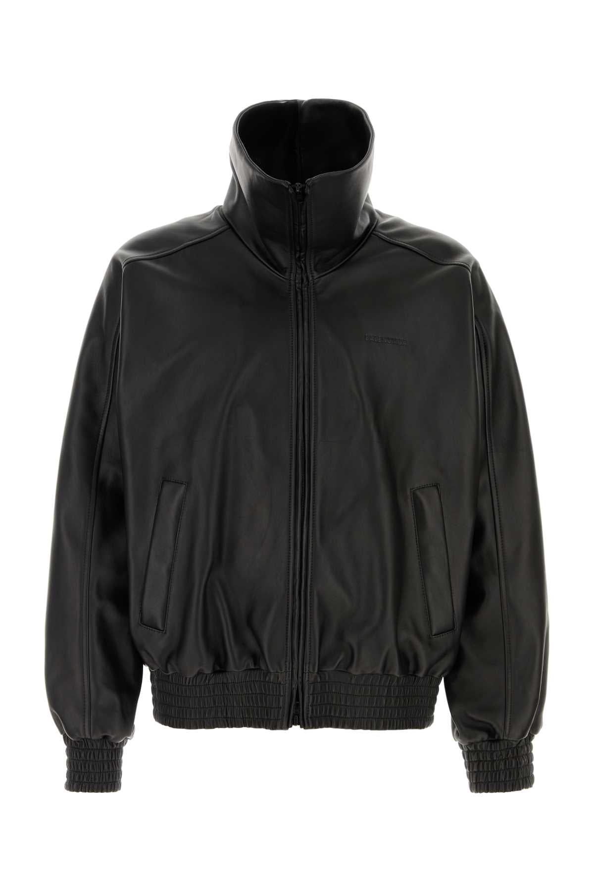 Balenciaga Men Black Leather Jacket BALENCIAGA